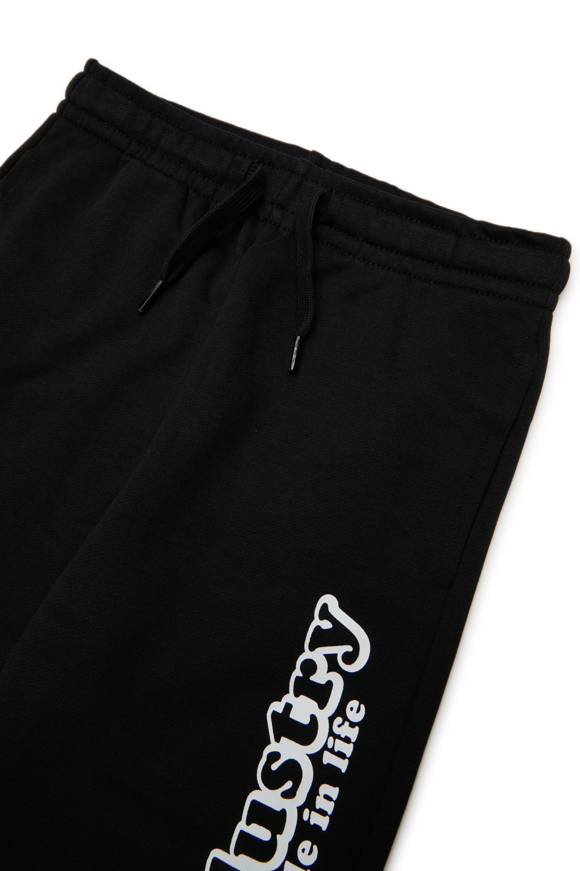 Diesel - PLODIM, Pantalon de surv&ecirc;tement en coton avec imprim&eacute; Diesel Industry Homme in Noir - 3