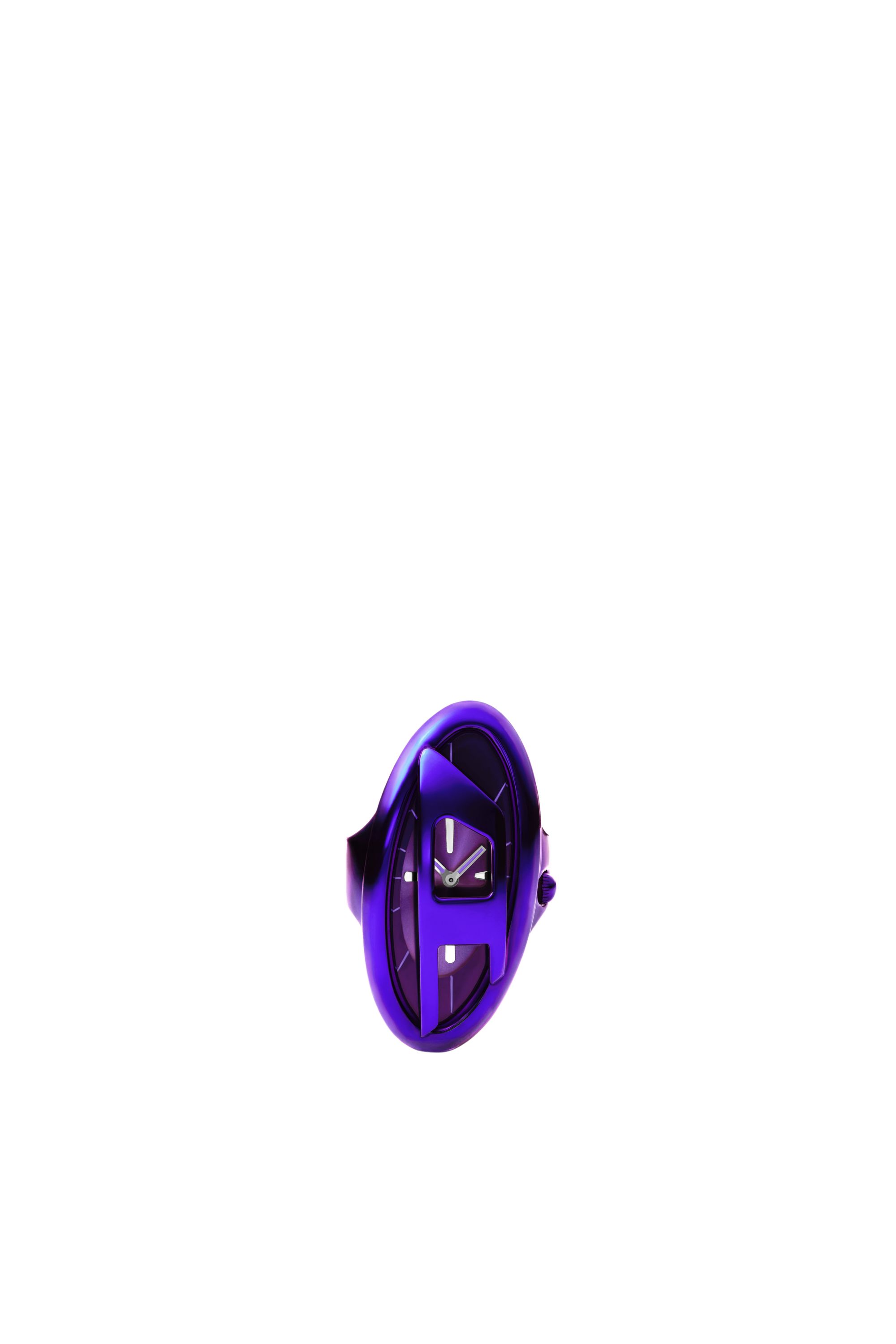 Diesel - DZ5624 WATCH, Bague montre D-Era en acier inoxydable violet Femme in Bleu - 2
