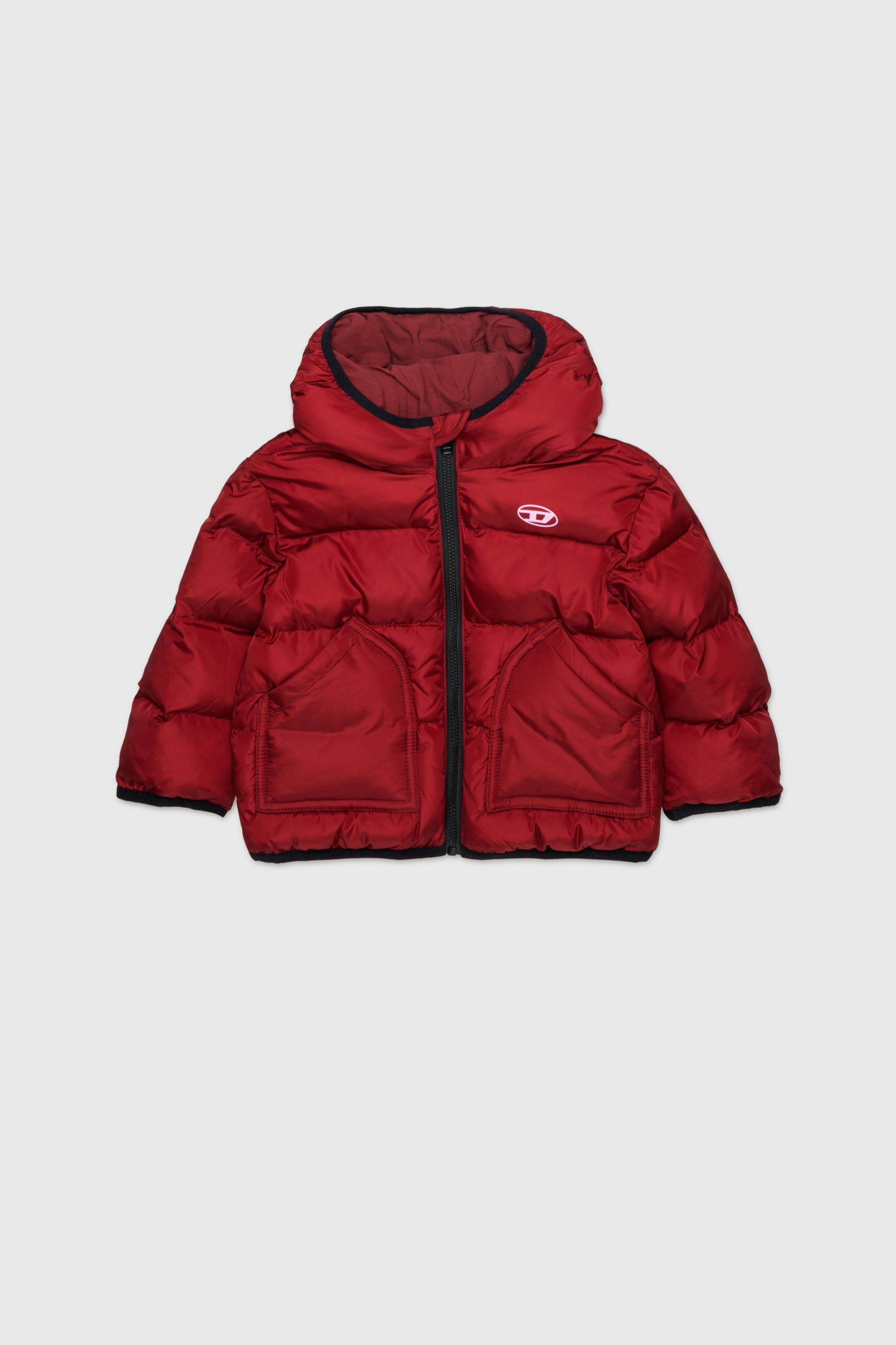 Diesel - JSIPB, Doudoune avec logo Oval D Mixte in Rouge - 1