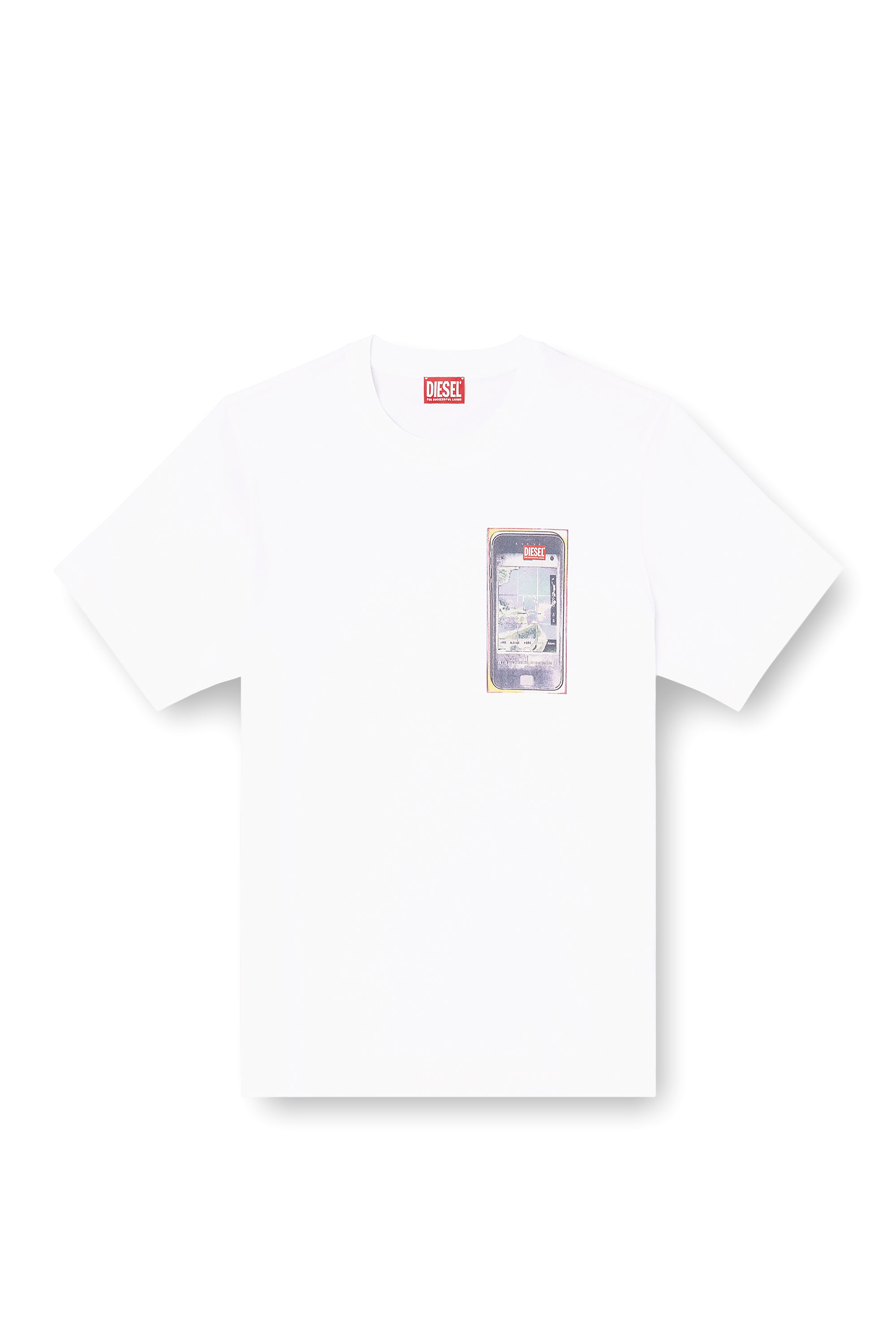 Diesel - T-ADJUST-V1, T-shirt en coton classique avec impression numérique Homme in ToBeDefined - 3