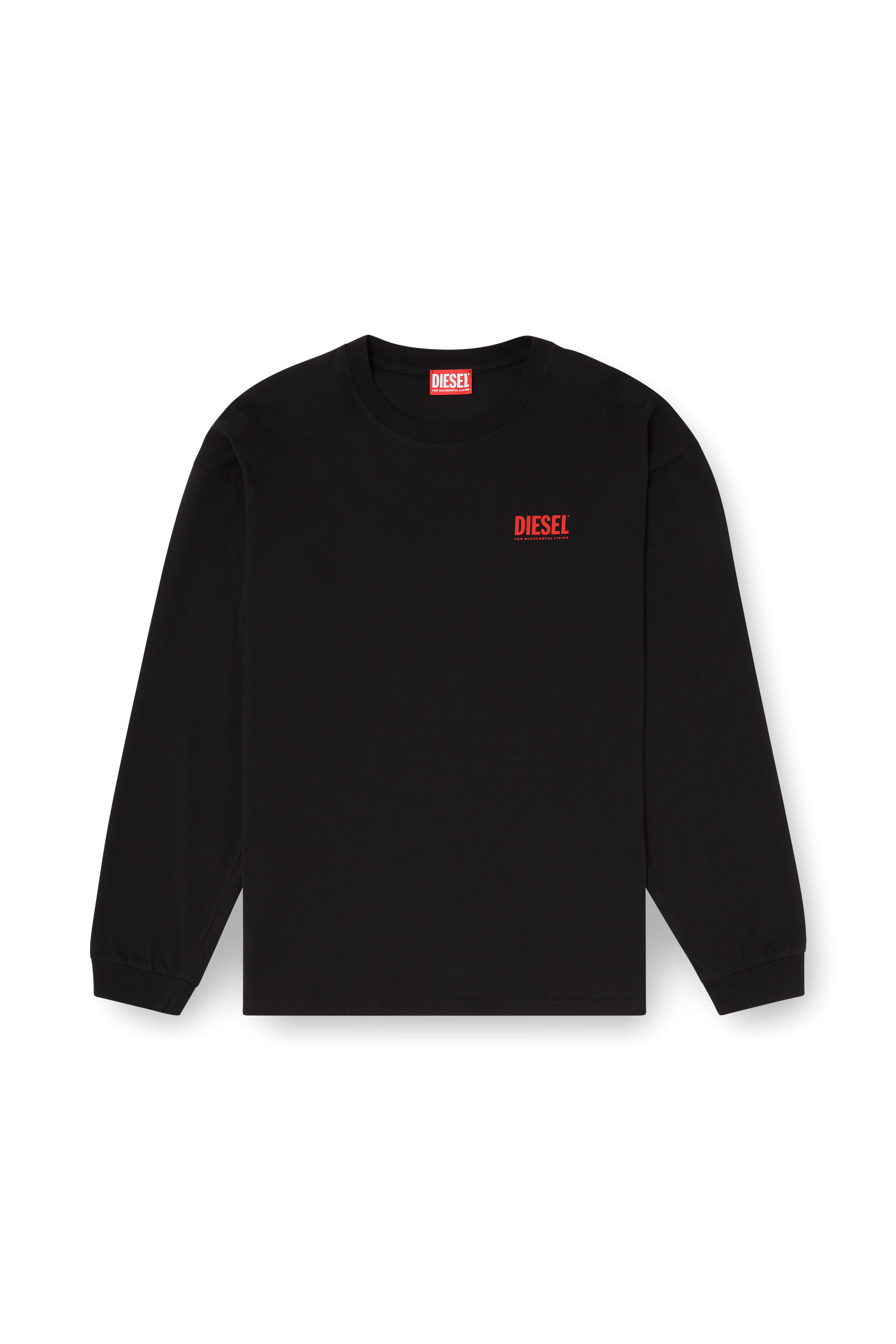 Diesel - T-BOXT-LS-BISK, T-shirt à manches longues décontractée avec logos Diesel Homme in ToBeDefined - 3