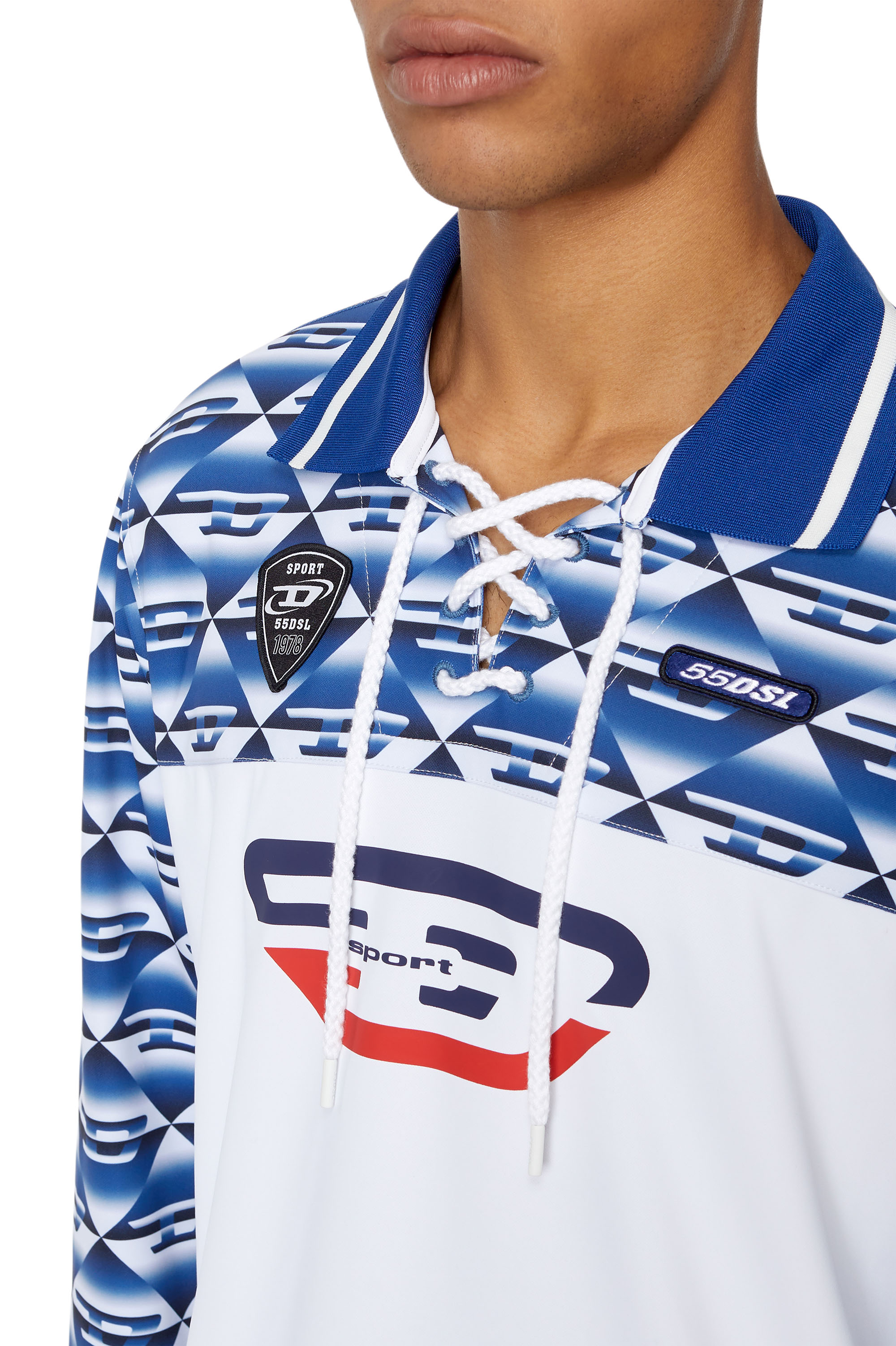 Diesel - AMST-BARABELL-HT22, White/Blue - Image 5