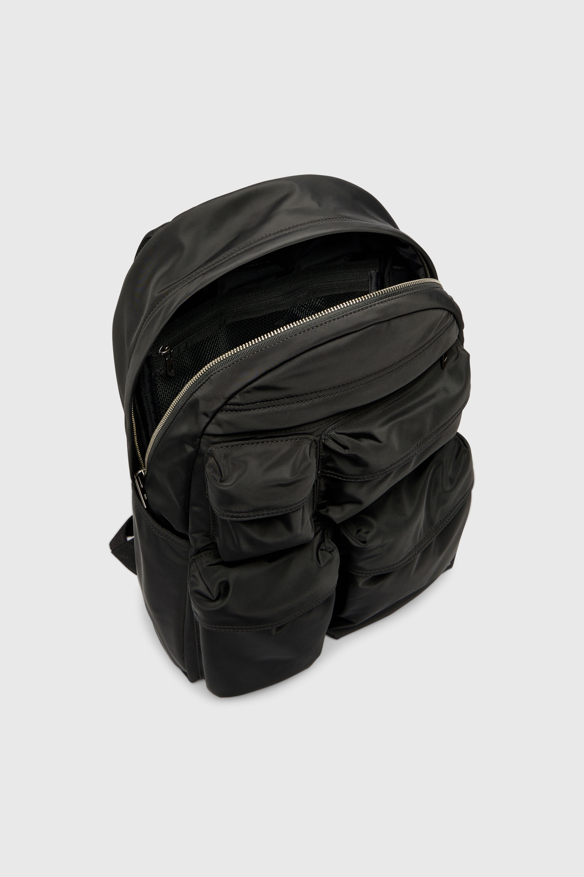 Diesel - MULTI-PKTS BACKPACK X, Multi-Pkts-Sac &agrave; dos multipoches en &eacute;toffe utilitaire Mixte in Noir - 4