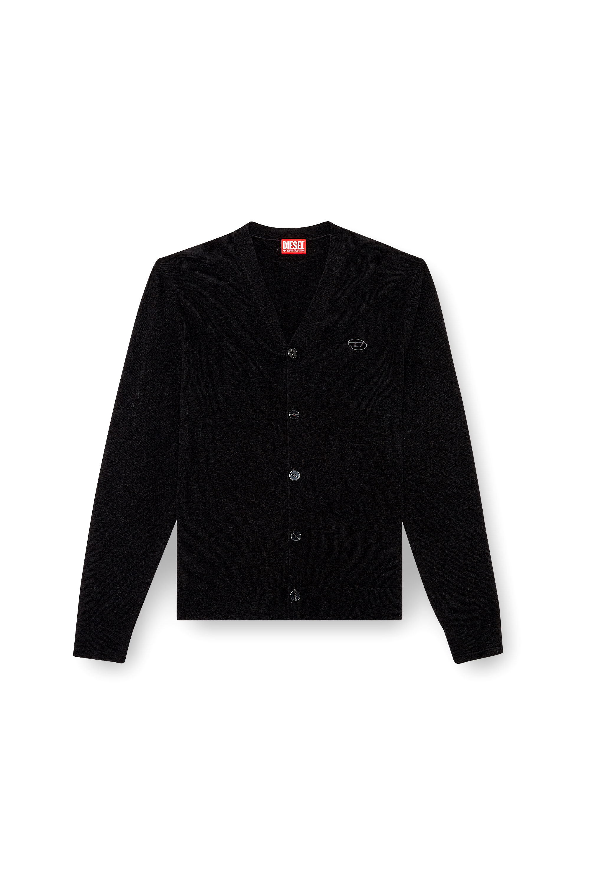 Diesel - K-ZANNIS, Cardigan en laine et cachemire Homme in Noir - 3