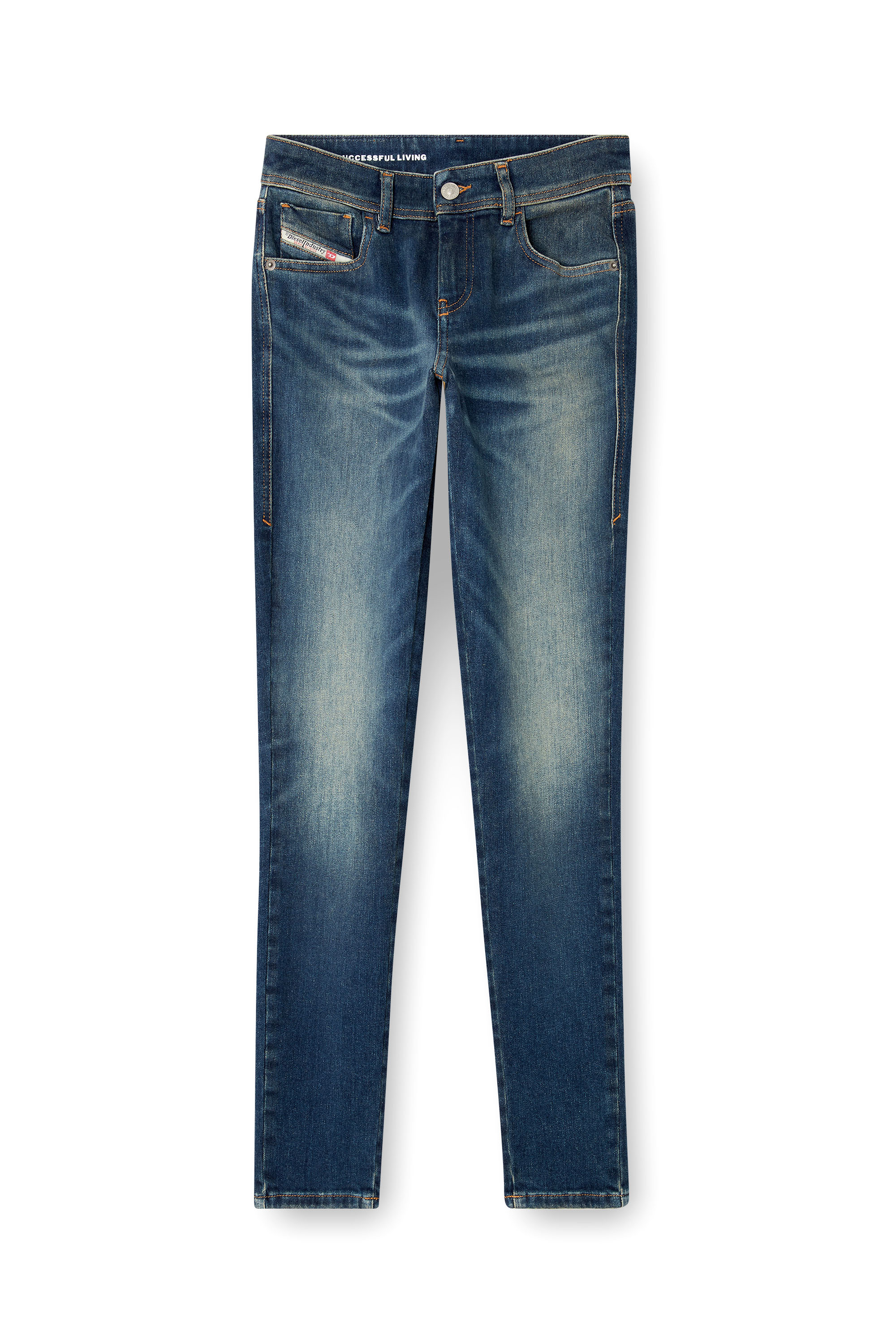 Skinny Jeans 2017 Slandy 09L95, Medium blue Diesel - Woman's Skinny Jeans 2017 Slandy 09L95, Medium blue - 2