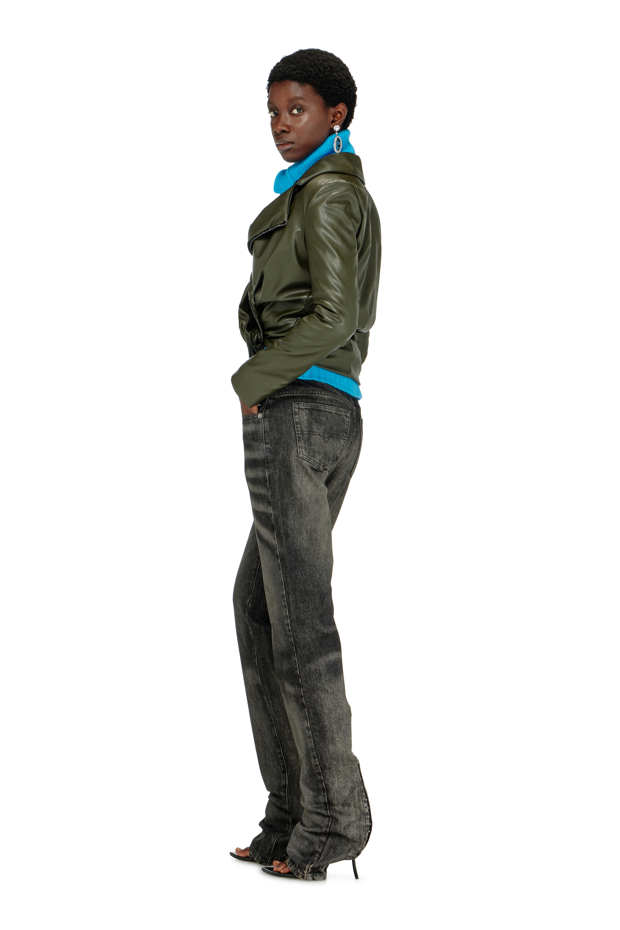Diesel - Regular Jeans D-Heel 09R33 Femme, Noir/Gris fonc&eacute; - Image 2