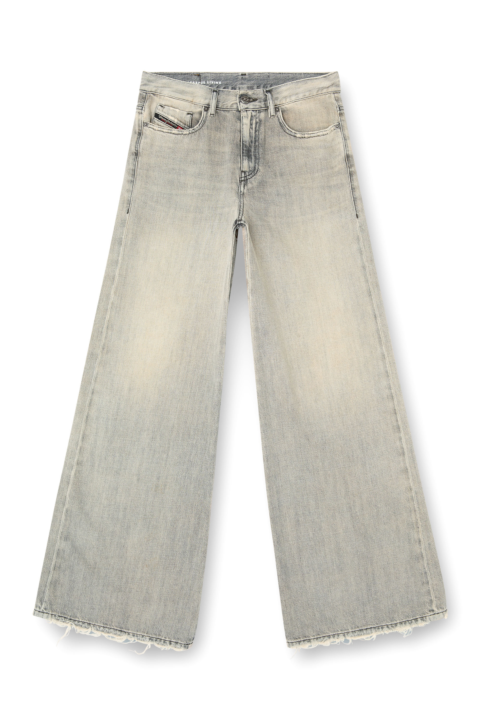 Diesel - Flare Jeans 1978 D-Akemi 068RU Femme, Gris - Image 2