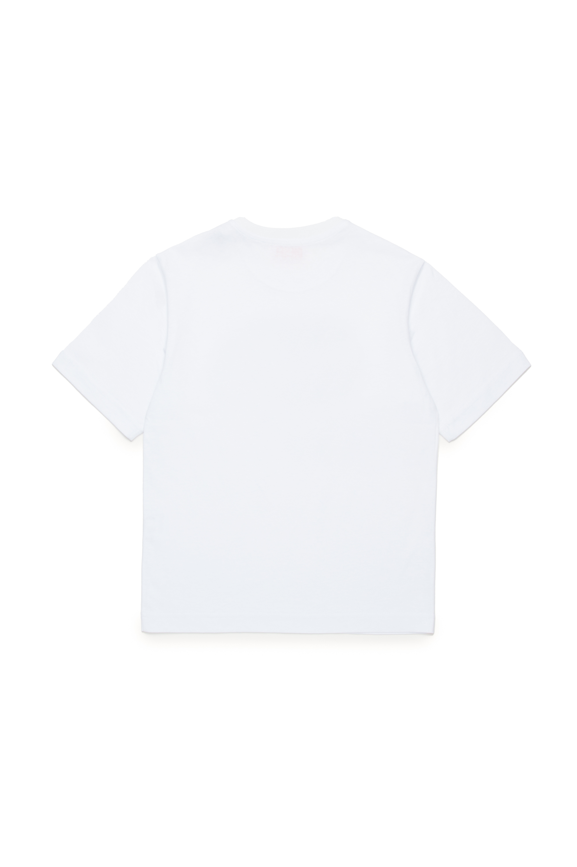 Diesel - TJUSTBIGOVAL OVER, Homme T-shirt avec logo contour Oval D in Blanc - Image 2