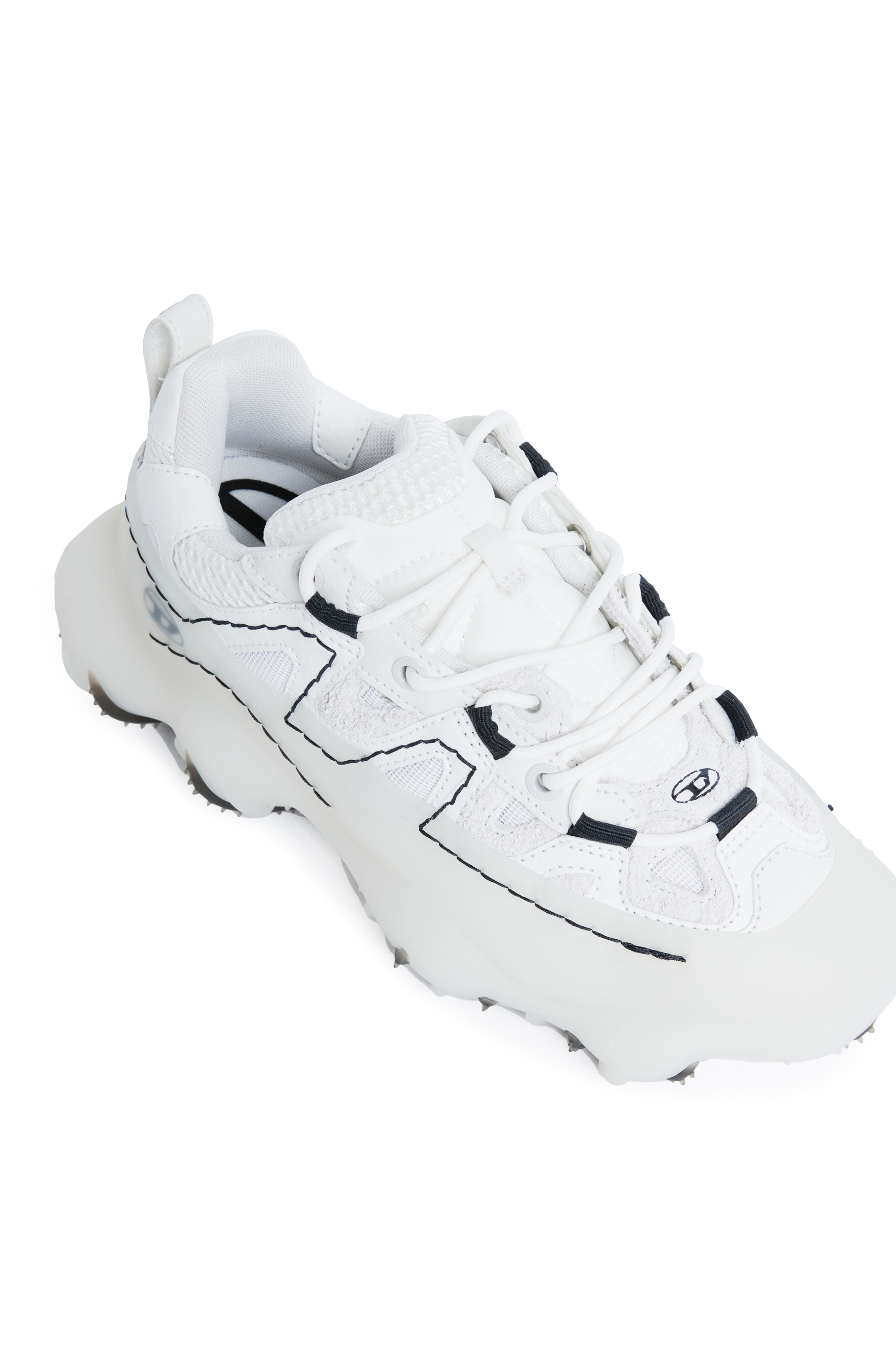 Diesel - S-PROTOTYPE P1, Sneakers en mesh, cuir et ripstop Mixte in Blanc - 4