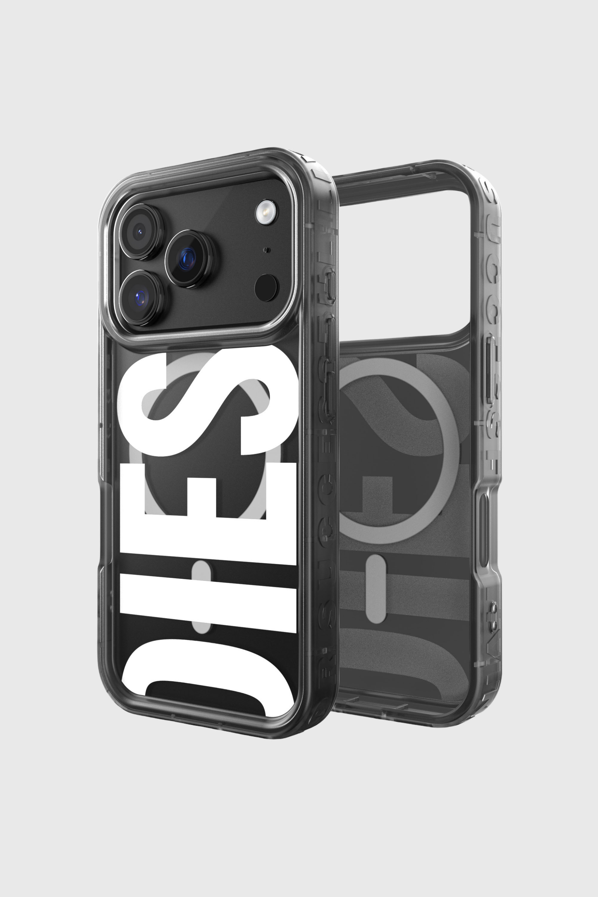 Diesel - 60437 MOULDED CASE, &Eacute;tui Biscotto Bumper avec Magsafe pour iPhone 17 Pro Mixte in Noir - 1