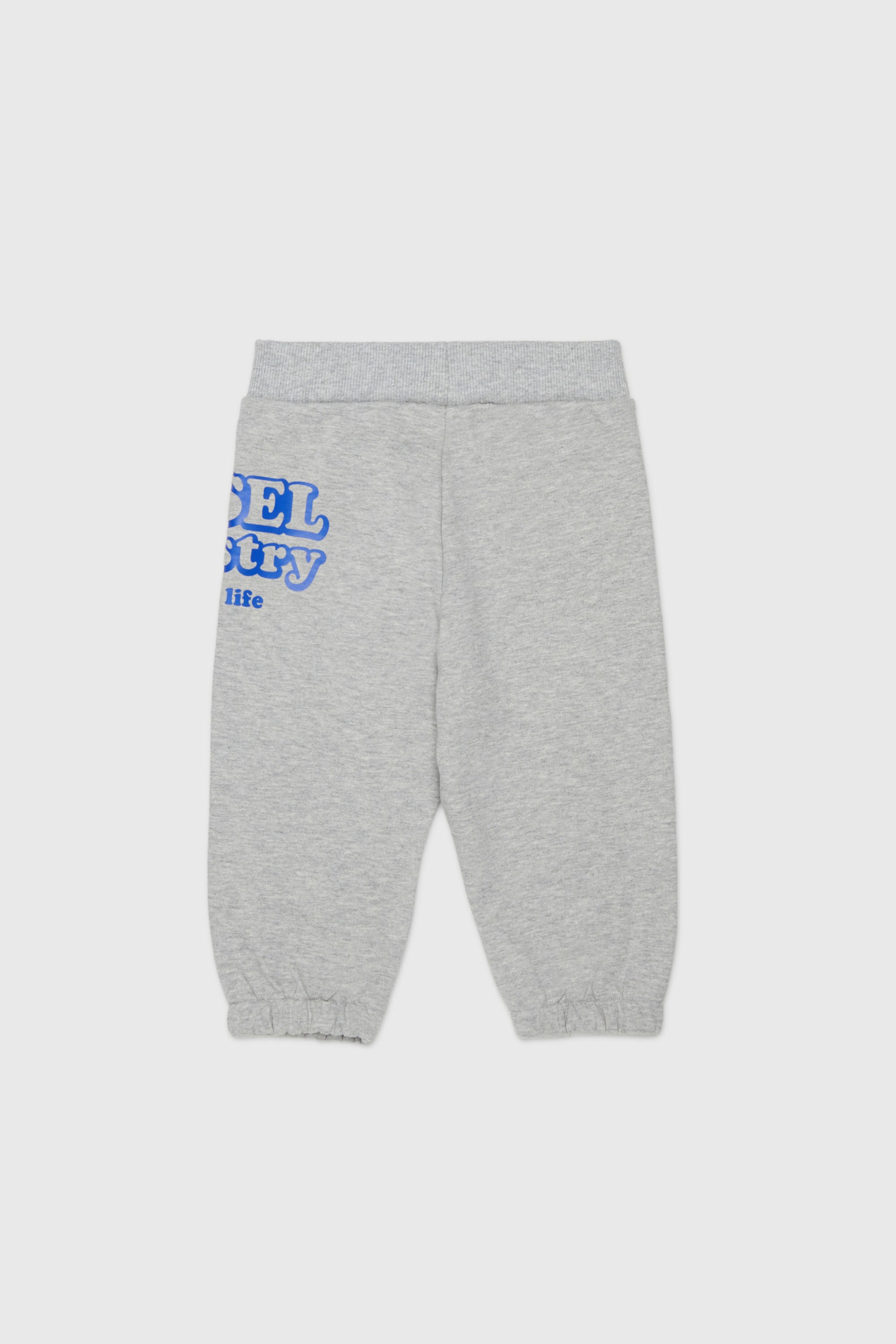 Diesel - PLODIMIB, Pantalon de surv&ecirc;tement en coton avec imprim&eacute; Diesel Industry Homme in Gris - 2