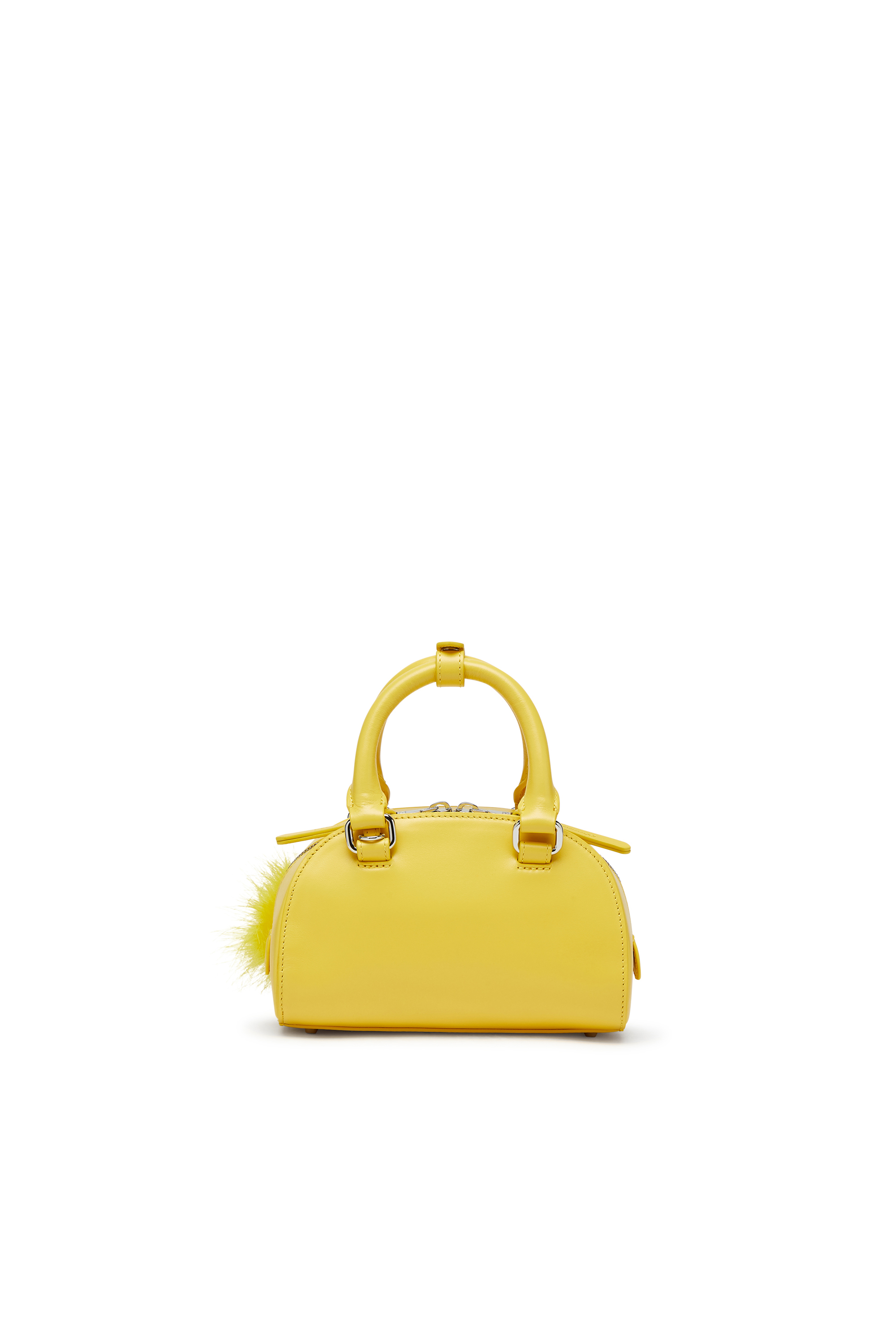 Diesel - 1DR DOME CROSSBODY, 1DR Dome-Mini sac bowling en cuir nappa Femme in Jaune - 2