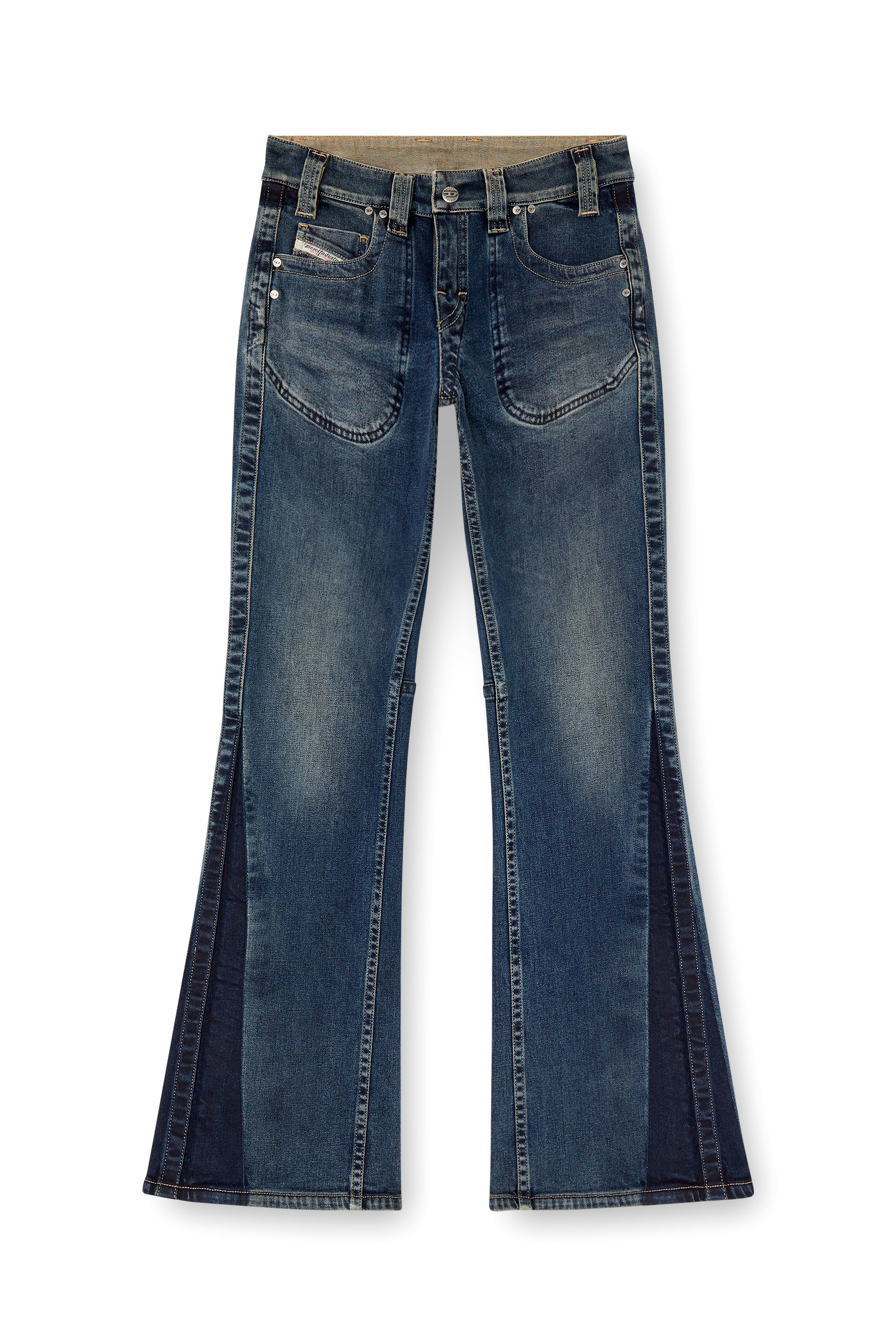 Diesel - Bootcut Jeans D-Resh 09J06 Femme, Bleu moyen - Image 2