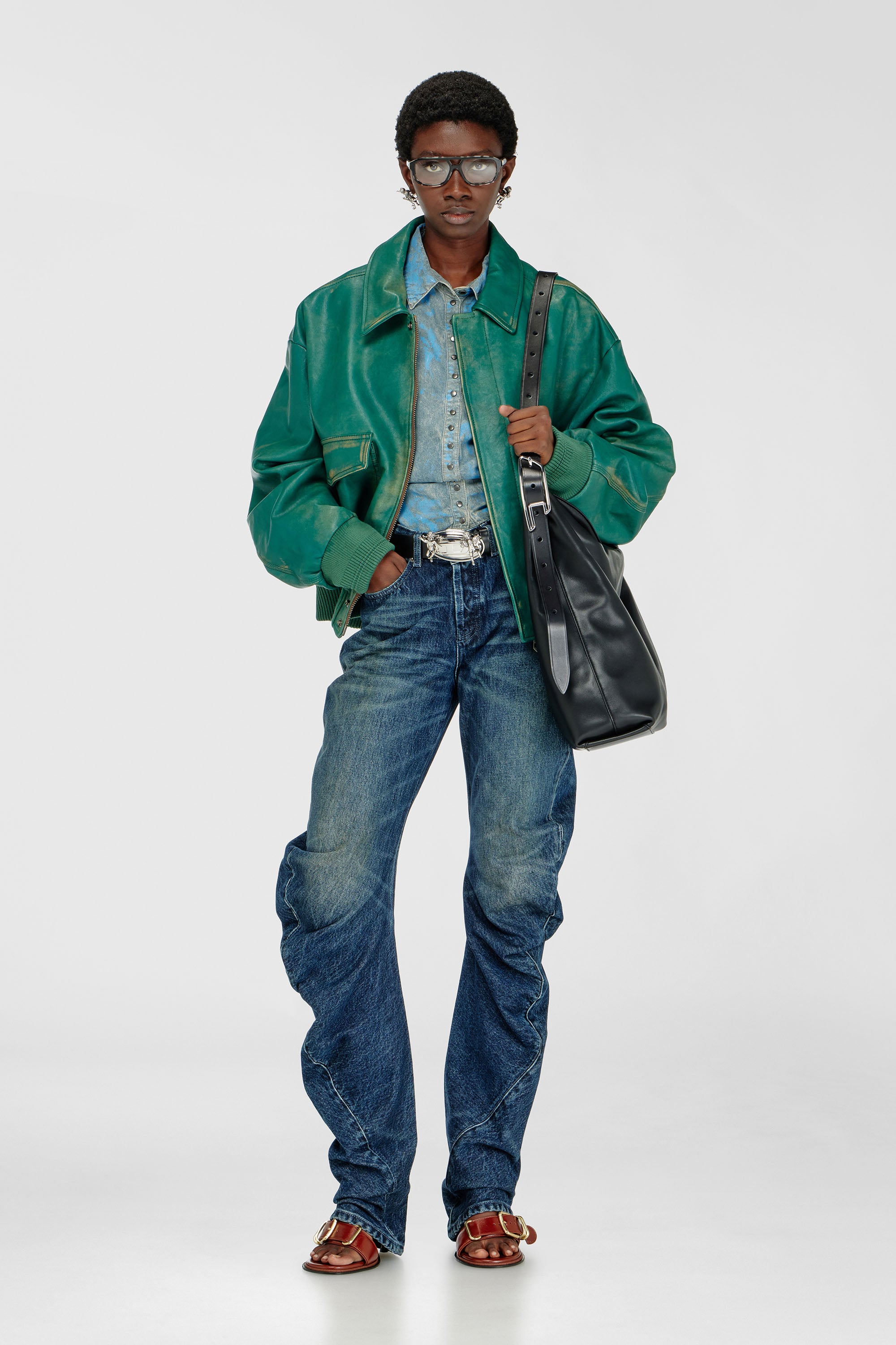 Diesel - Regular Jeans D-Twisty 007FZ Femme, Bleu Fonc&eacute; - Image 1