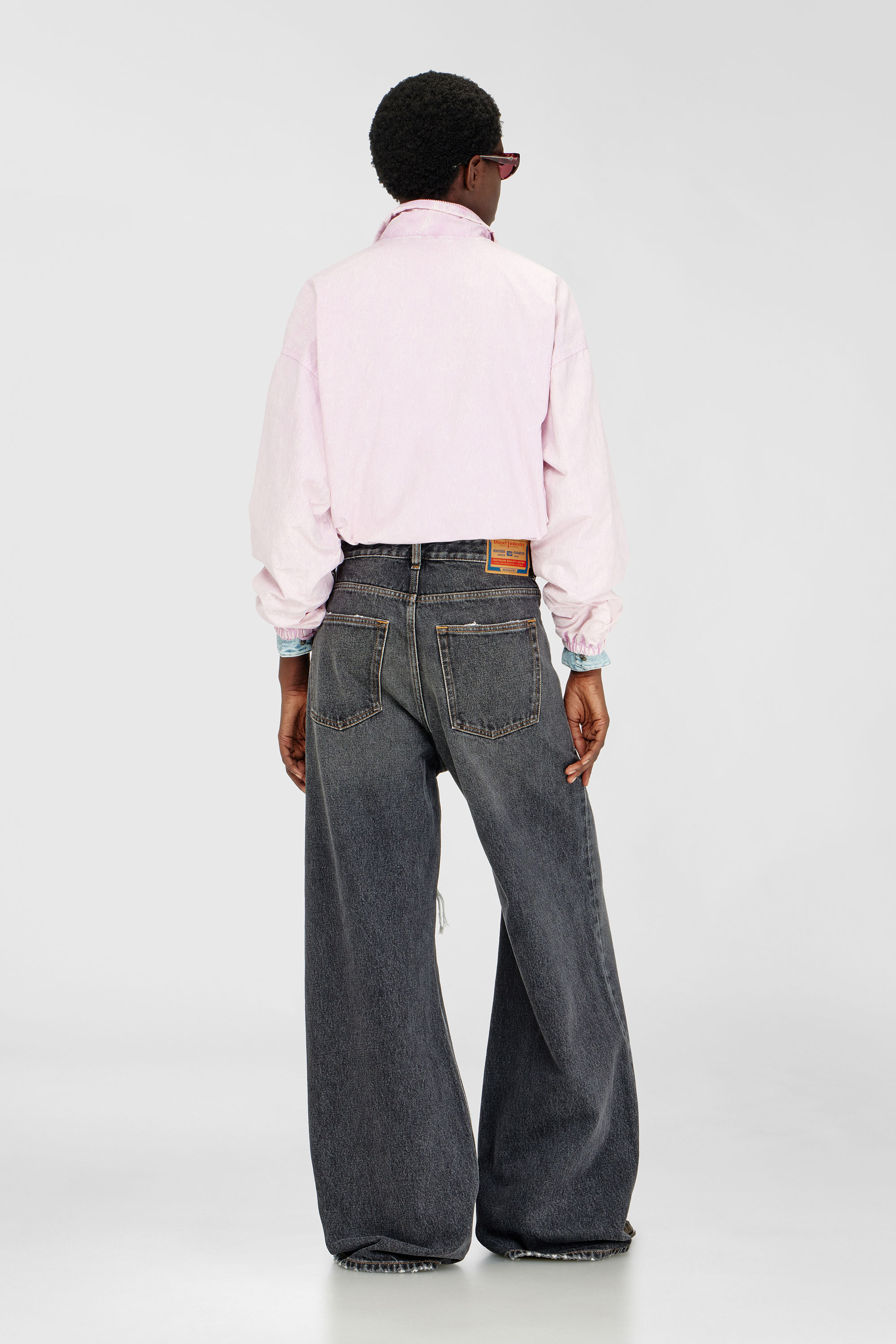 Diesel - Unisex's Relaxed Jeans 1996 D-Sire 007F6, Black/Dark grey - 3