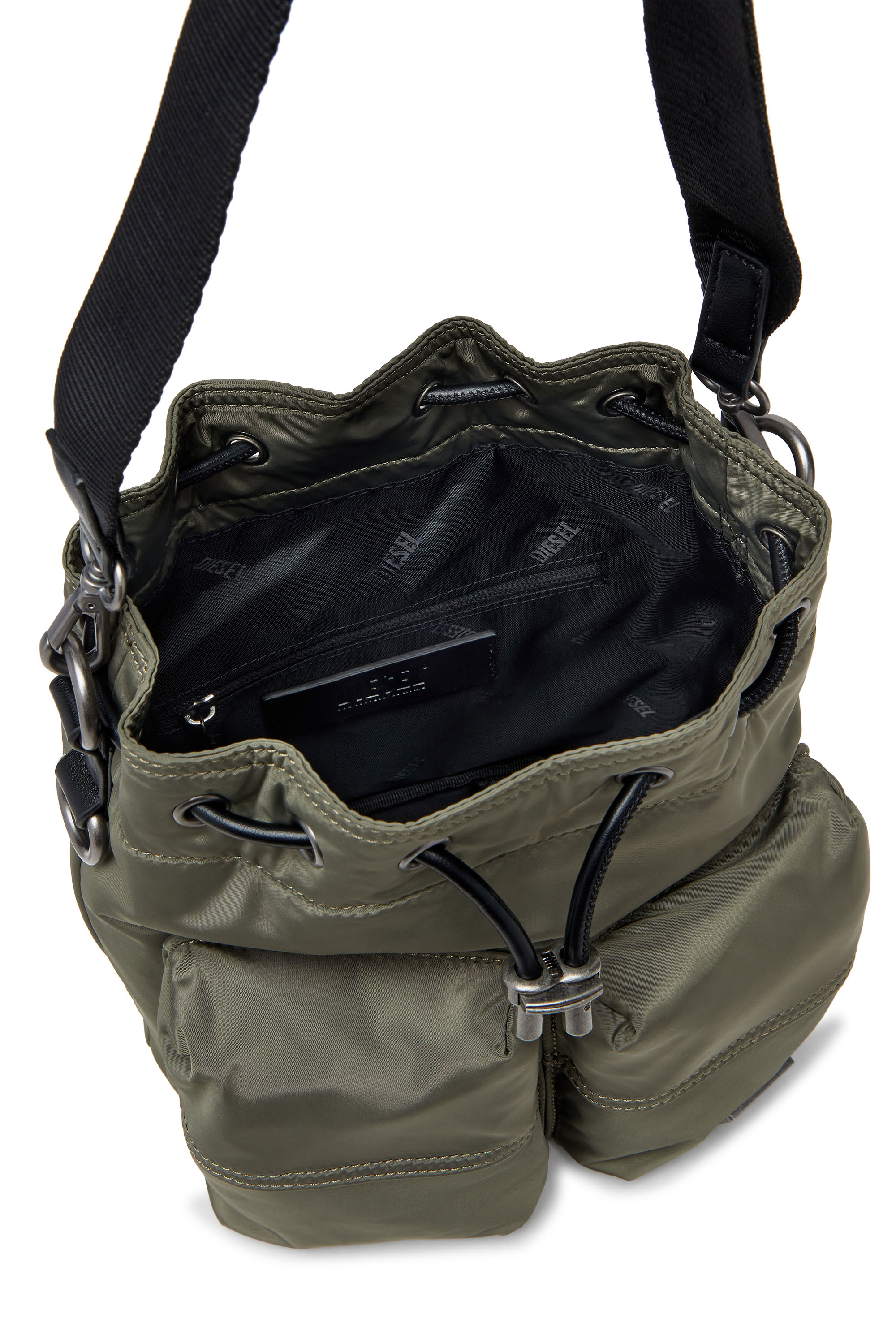 Diesel - MULTI-PKTS BUCKET X, Multi-Pkts-Sac seau multipoche en étoffe utilitaire Mixte in Vert - 3