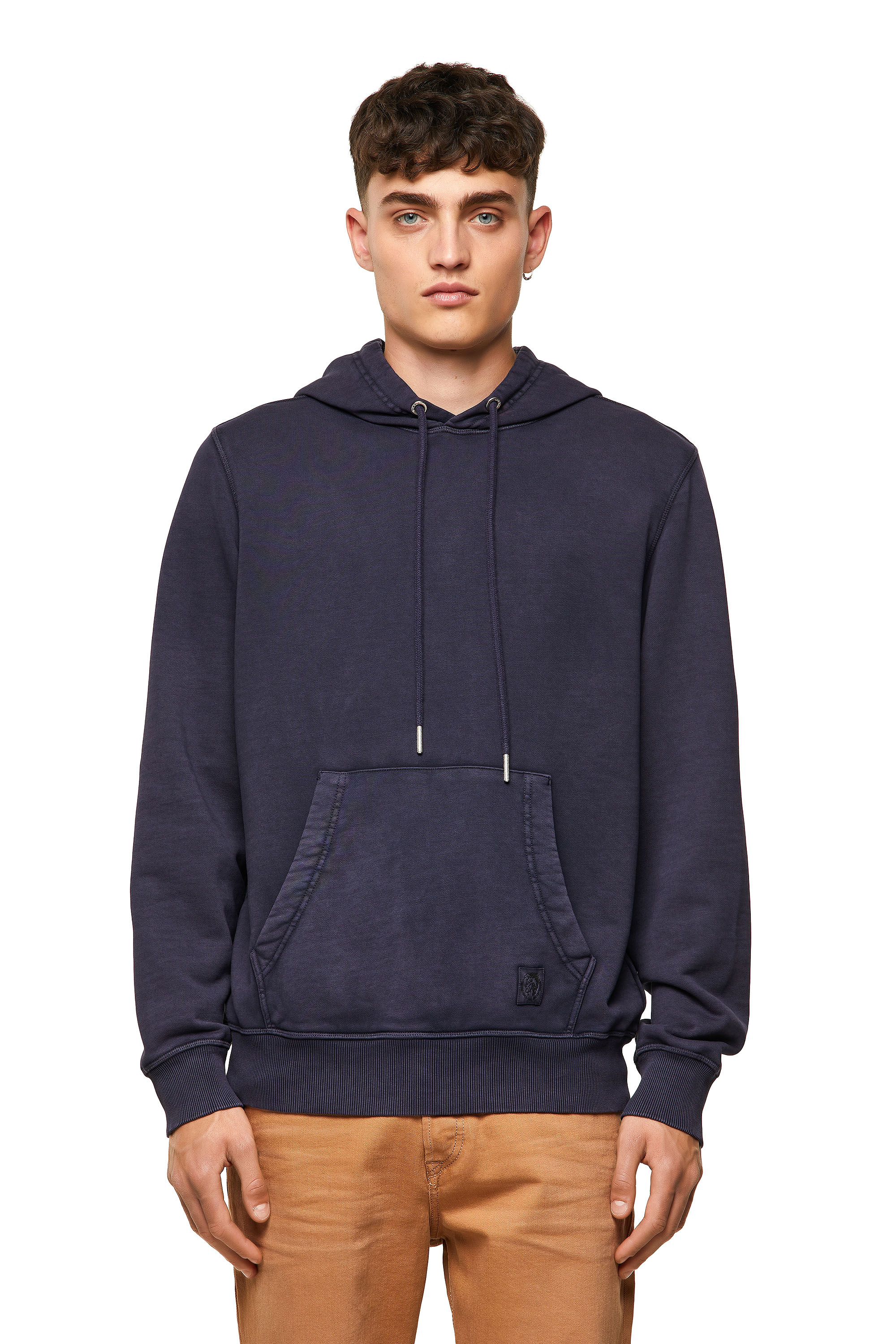 S-GIRK-HOOD-MOHI-B1, Blue - Sweaters