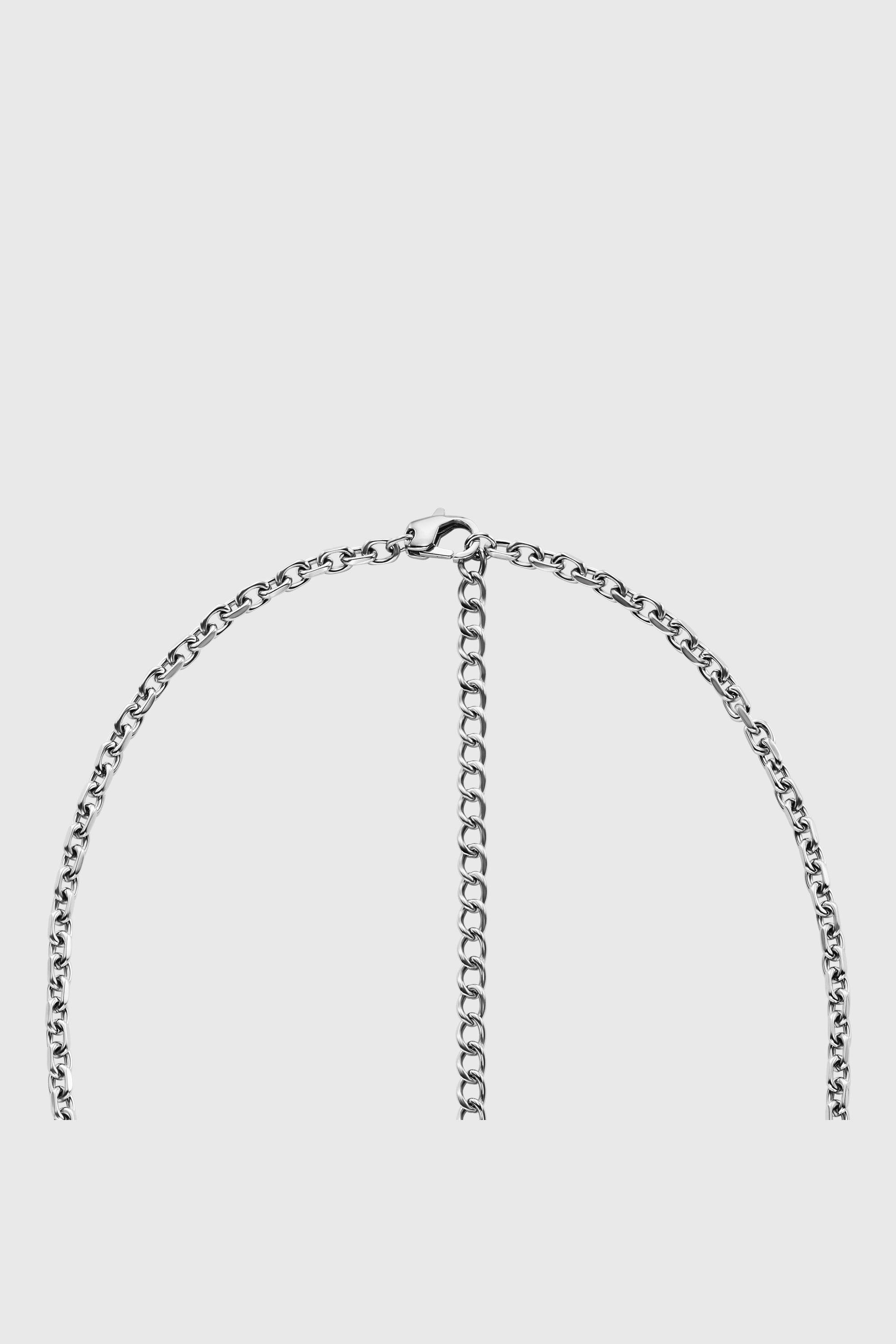 Diesel - DX1745040, Collier &agrave; breloques en acier inoxydable Mixte in Gris argent&eacute; - 3