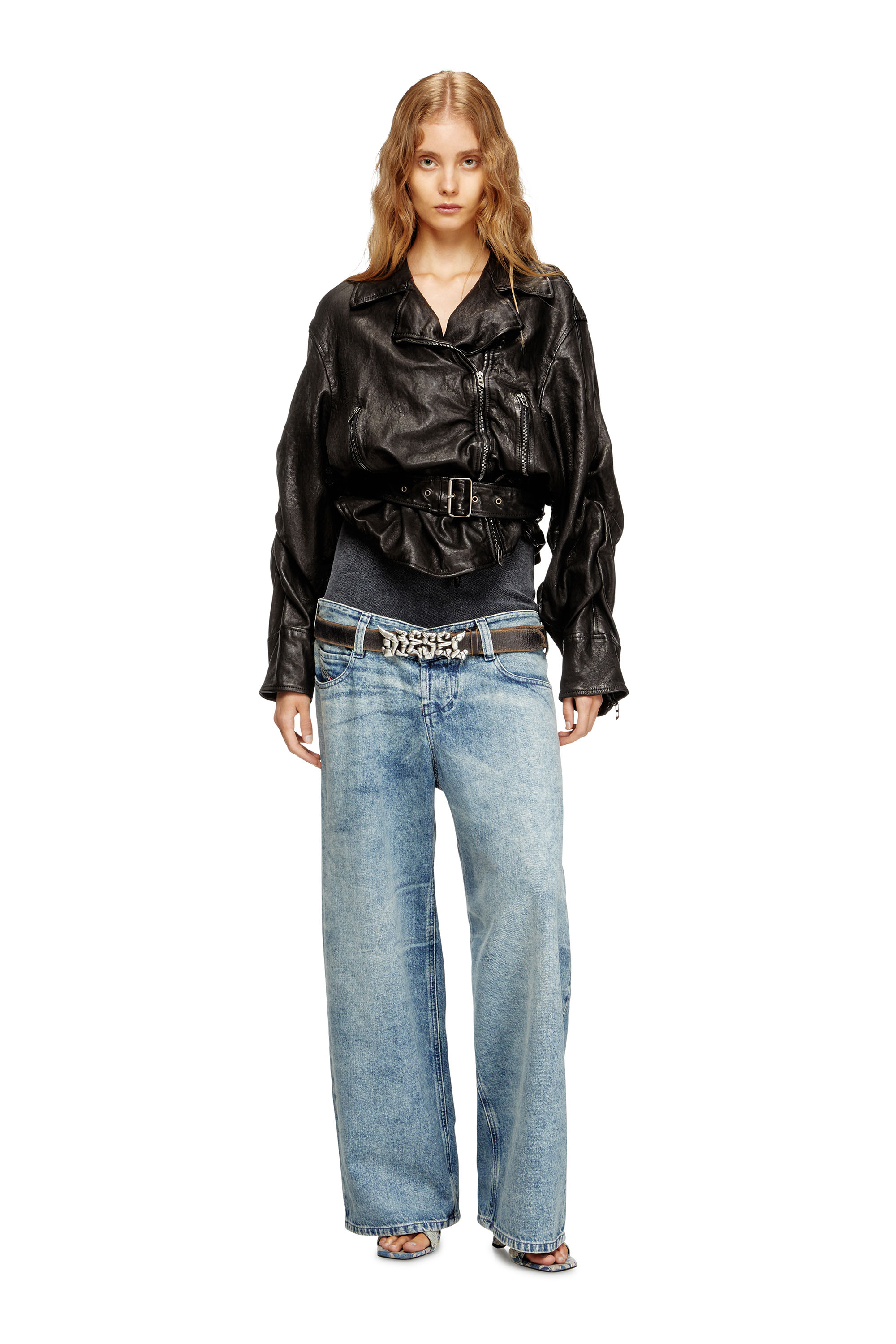 Relaxed Jeans D-Eni 09N97, Medium blue Diesel - Woman's Relaxed Jeans D-Eni 09N97, Medium blue - 1