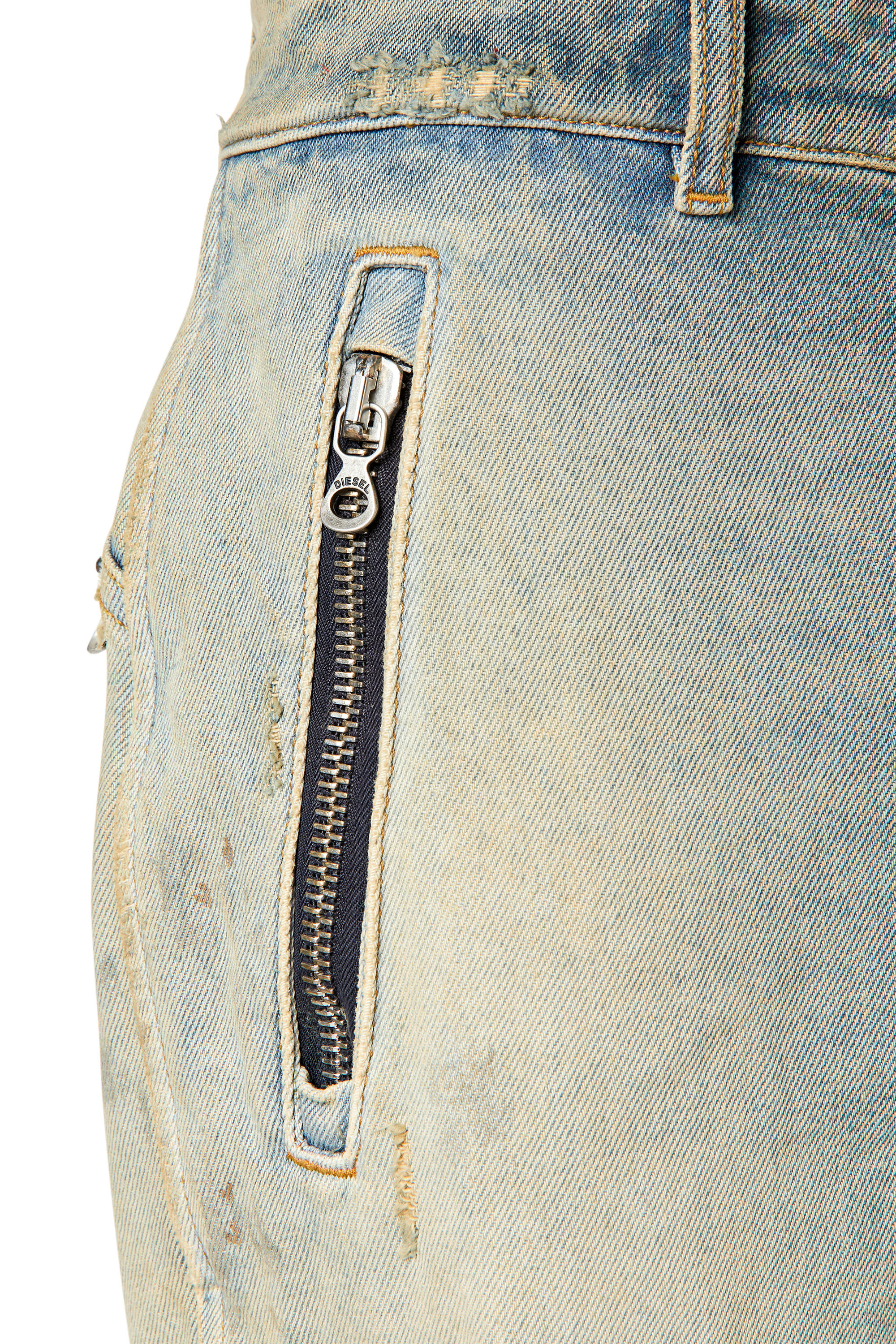 Diesel - D-Generate 0ENAV Straight Jeans, Light Blue - Image 3