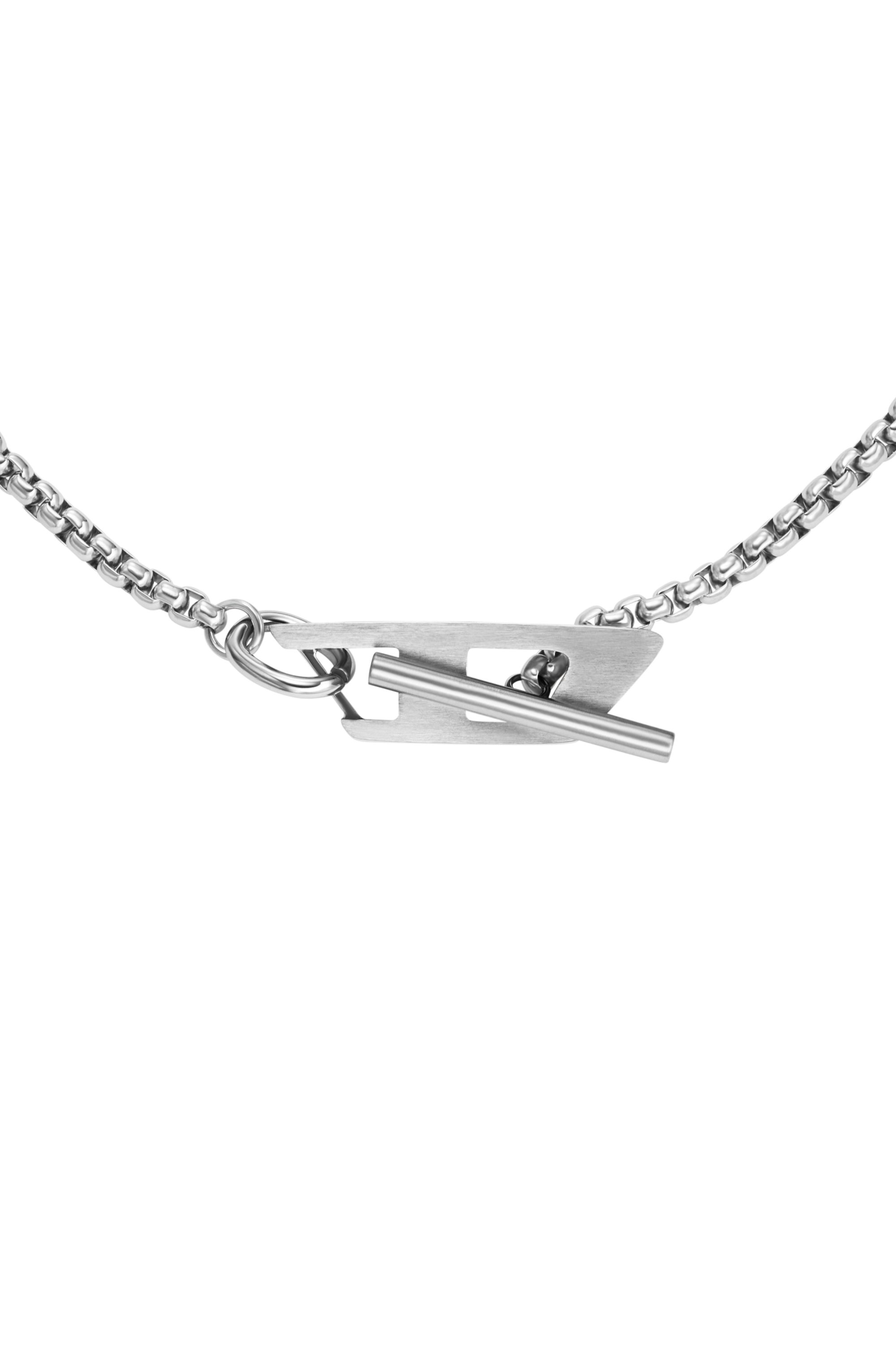 Diesel - DX1477, Collier cha&icirc;ne en acier inoxydable Mixte in Gris argent&eacute; - 2