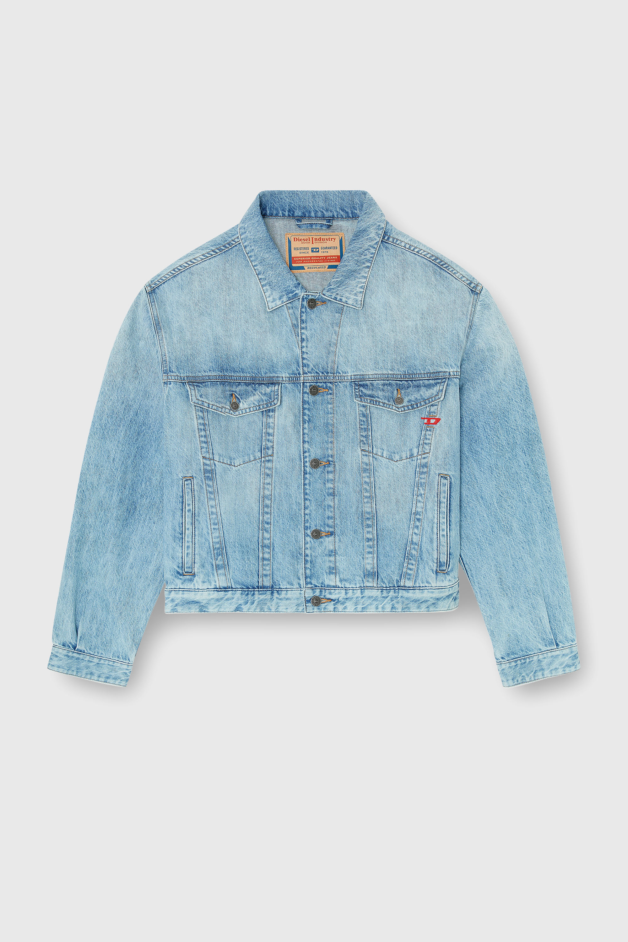 Diesel - D-RANGER, Veste trucker en denim Mixte in Bleu - 2