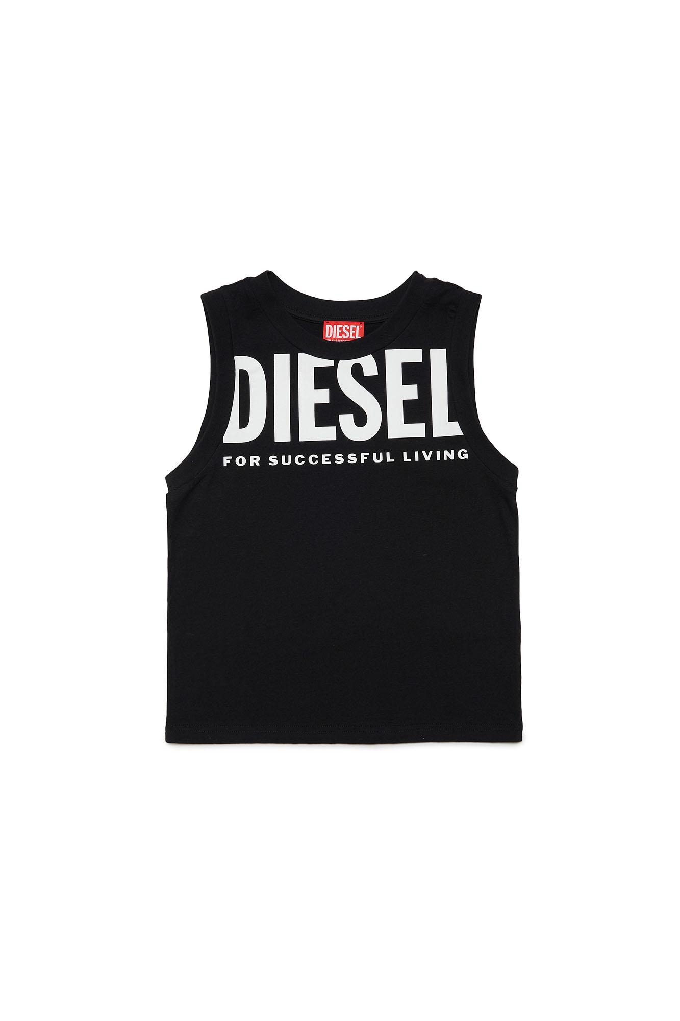 Diesel - MTGIUL, Homme Débardeur avec maxi logo in Noir - Image 1