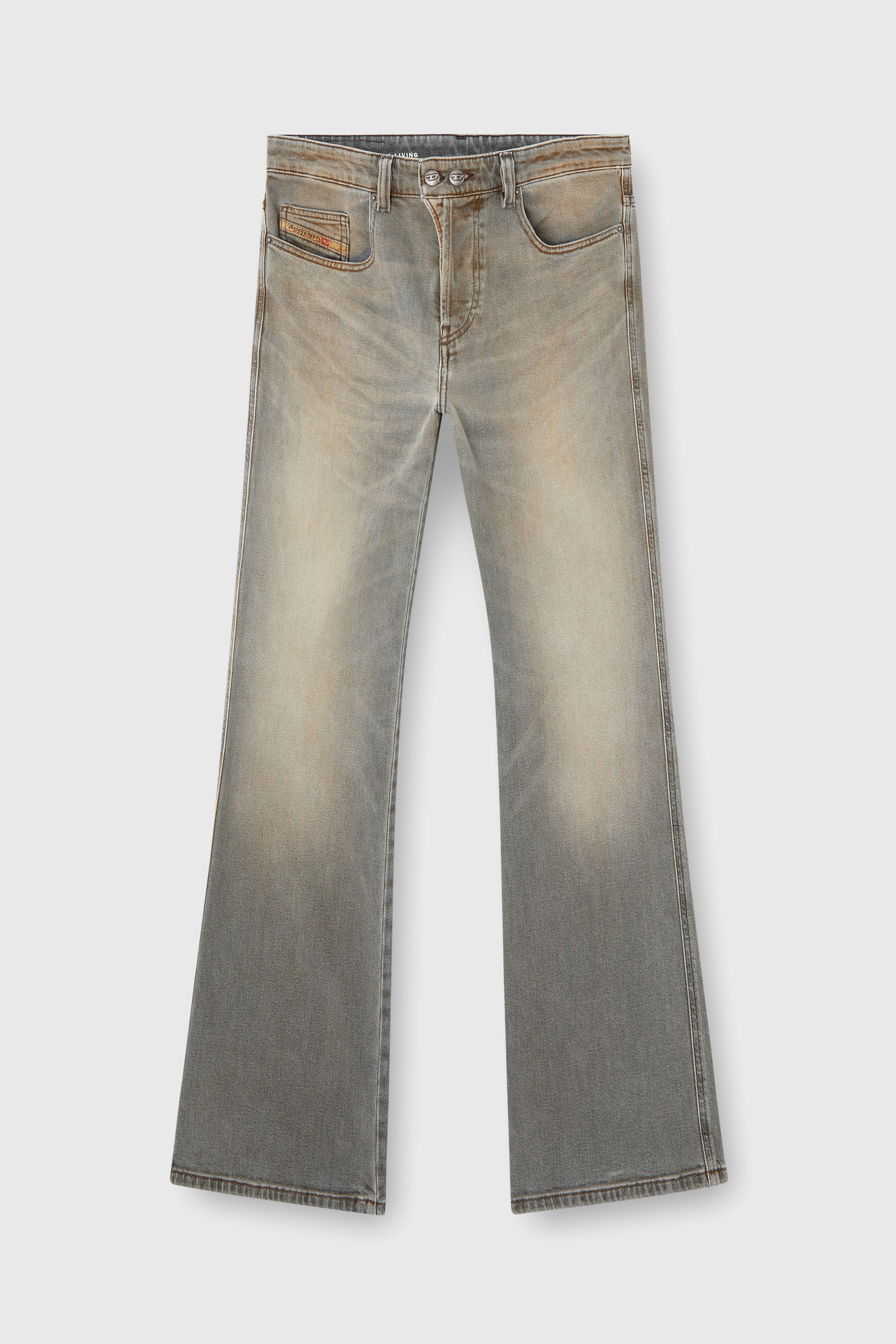 Diesel - Bootcut Jeans 1998 D-Buck 09L37 Homme, Gris Clair - Image 4