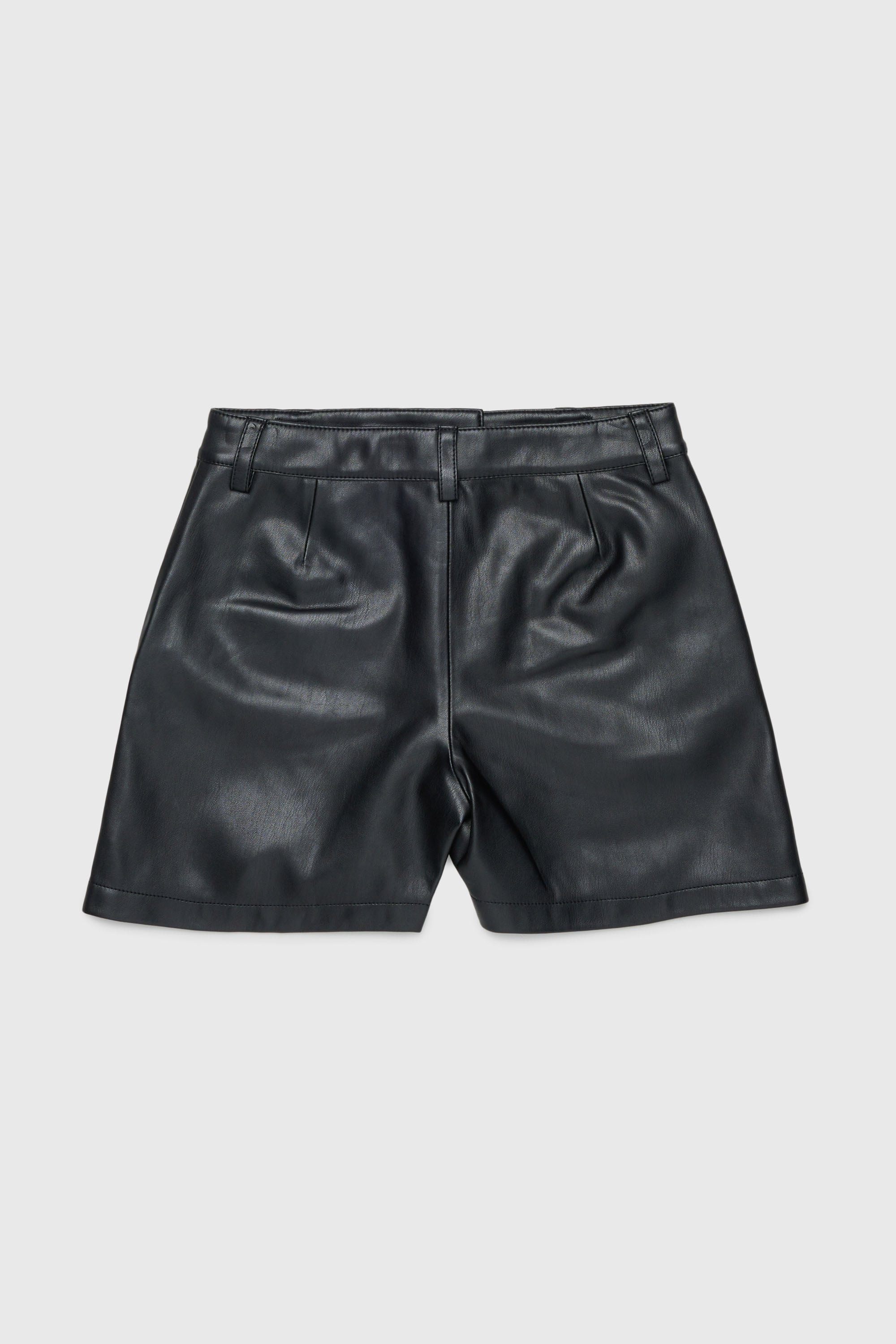 Diesel - PJENNY, Short en tissu enduit Femme in Noir - 2