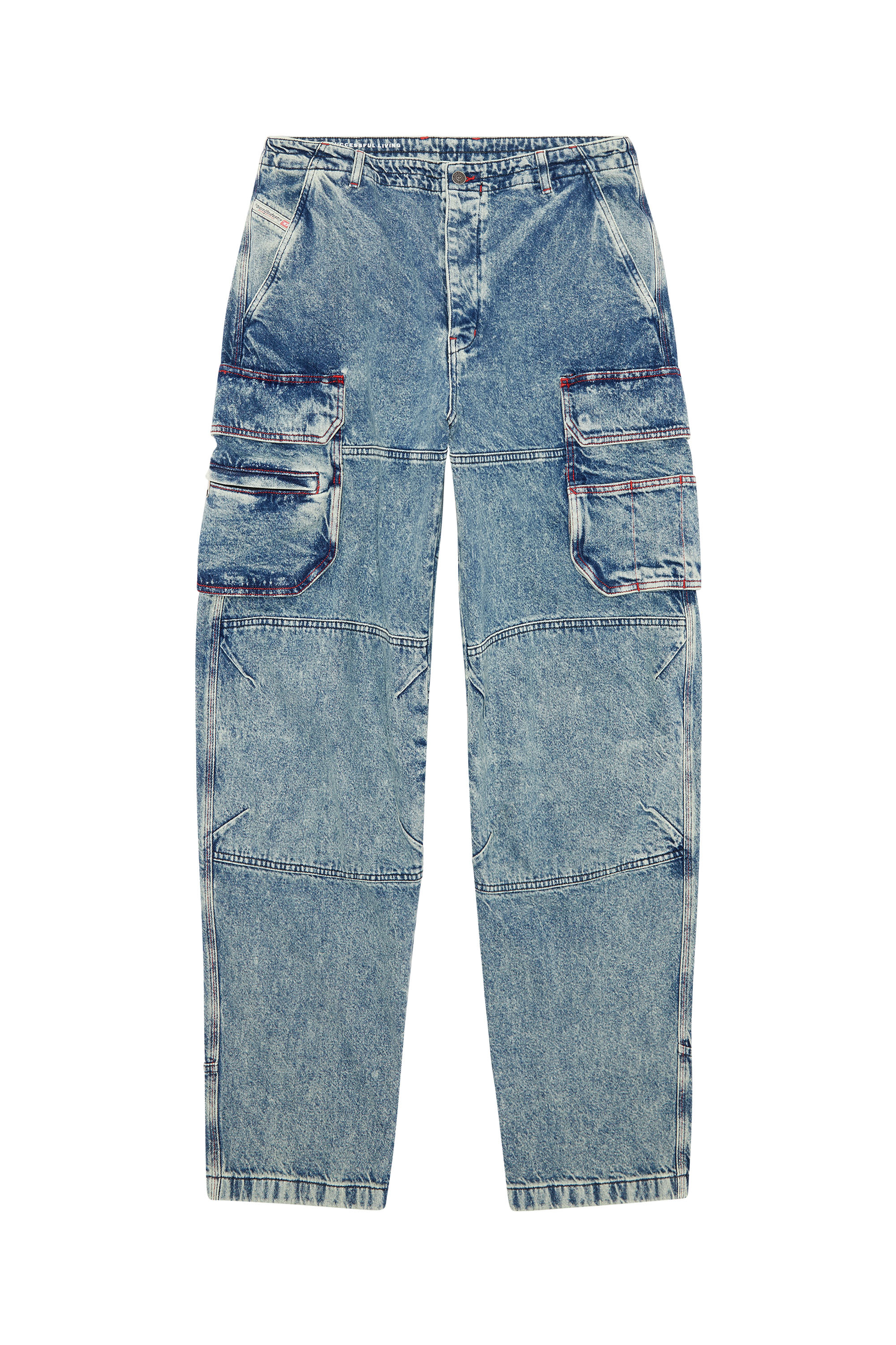 Diesel - D-Fish 0EMAN Straight Jeans, Medium blue - Image 5