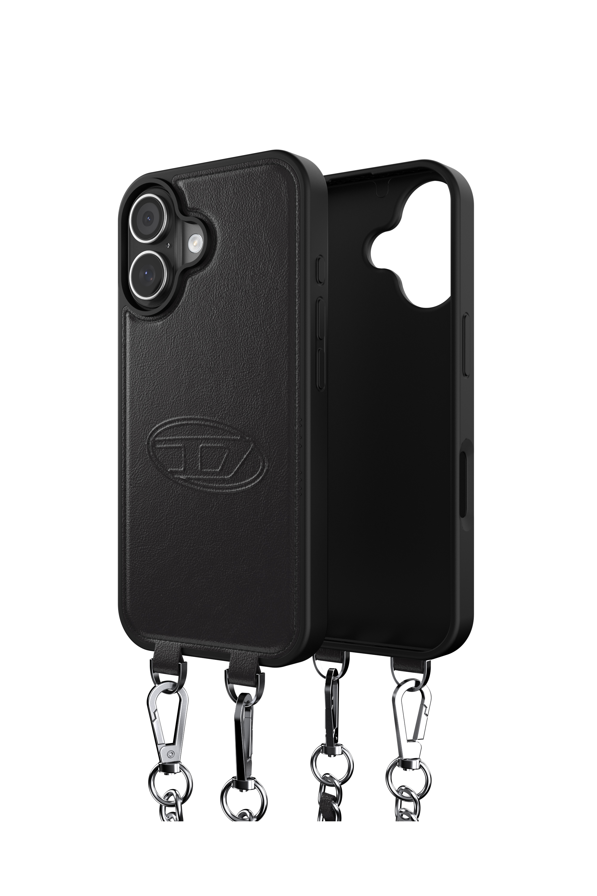 Diesel - 60661 MOULDED CASE, Coque Oval D avec dragonne et MagSafe pour iPhone 17 Mixte in Noir - 1