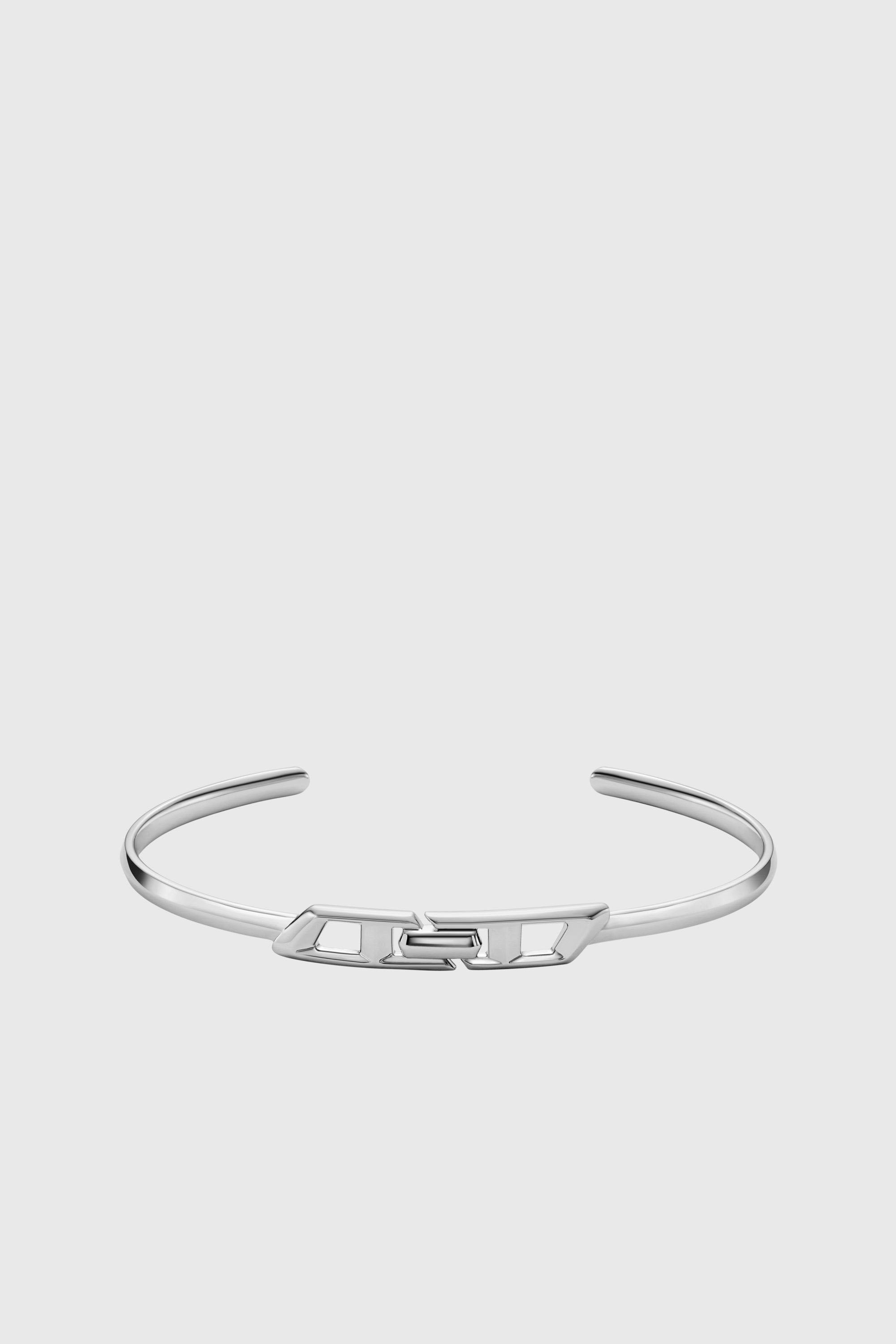 Diesel - DL1362040 STERLING SILVER JEWEL, Unisex's Sterling silver cuff bracelet in Silver - 1