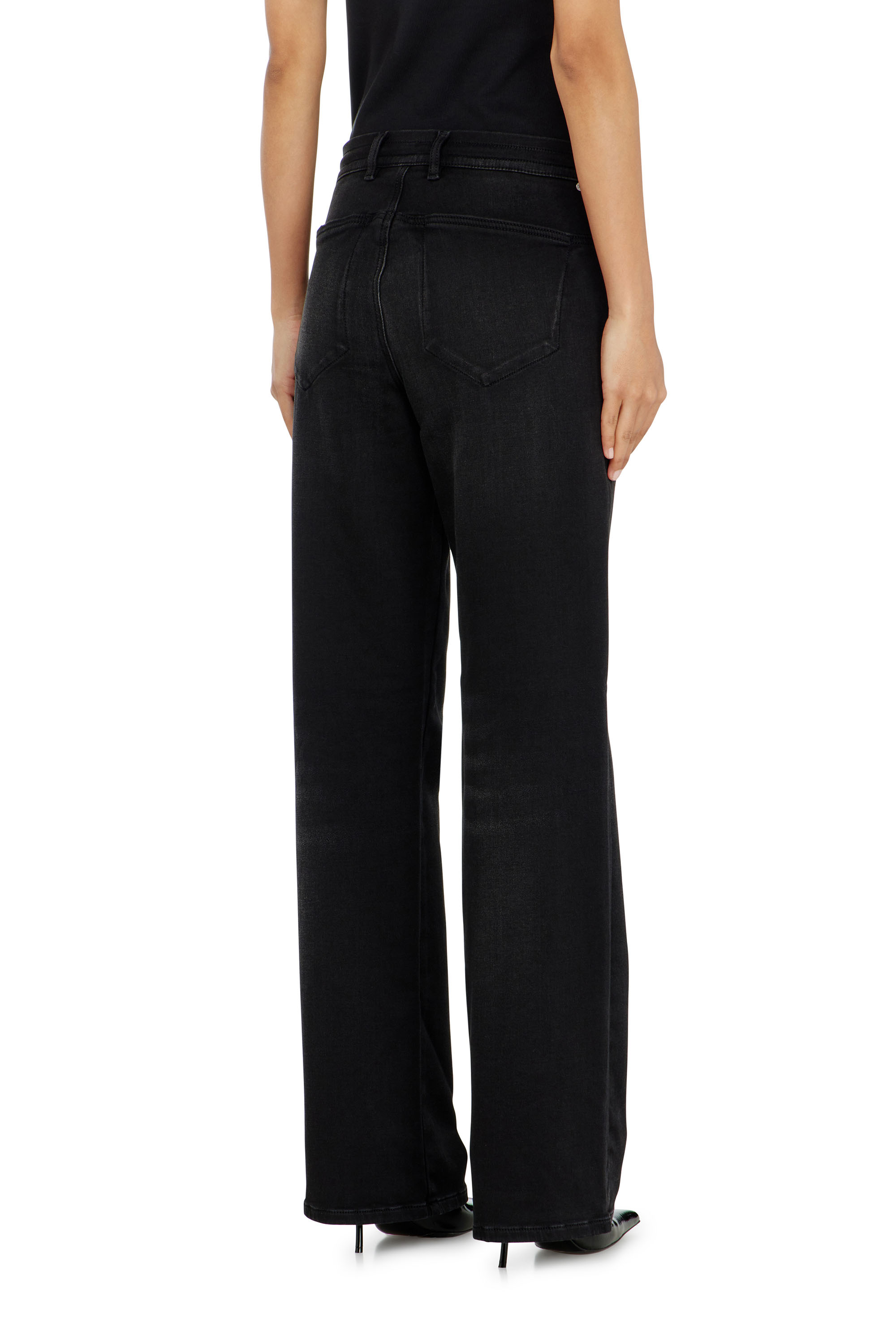Diesel - Regular 2071 D-Meel Joggjeans&reg; 09P90 Femme, Noir/Gris fonc&eacute; - Image 3