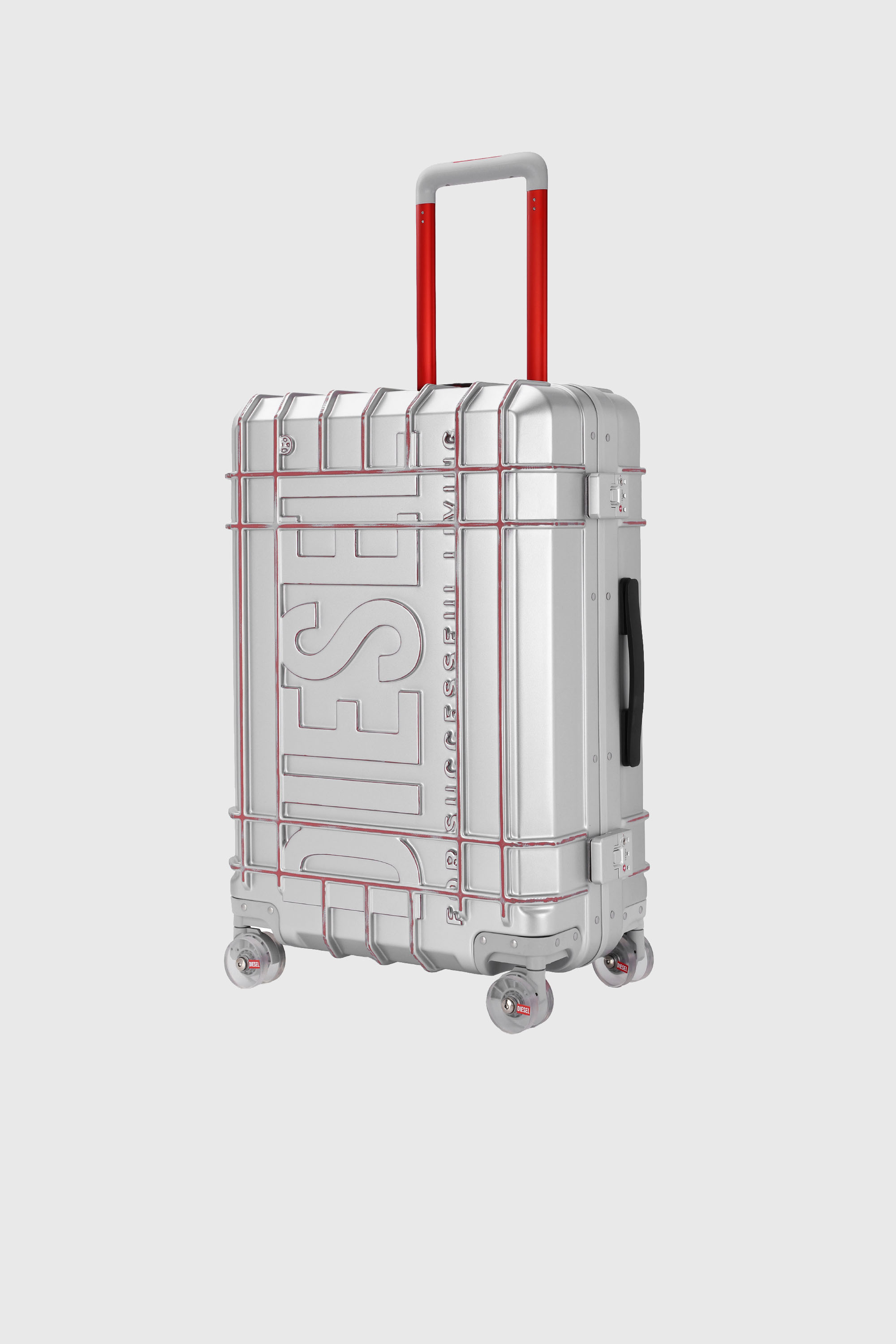 Diesel - DIESEL PC STRONG IMAGE TROLLEY- DSL003, Valise robuste taille M Mixte in Gris argent&eacute; - 5