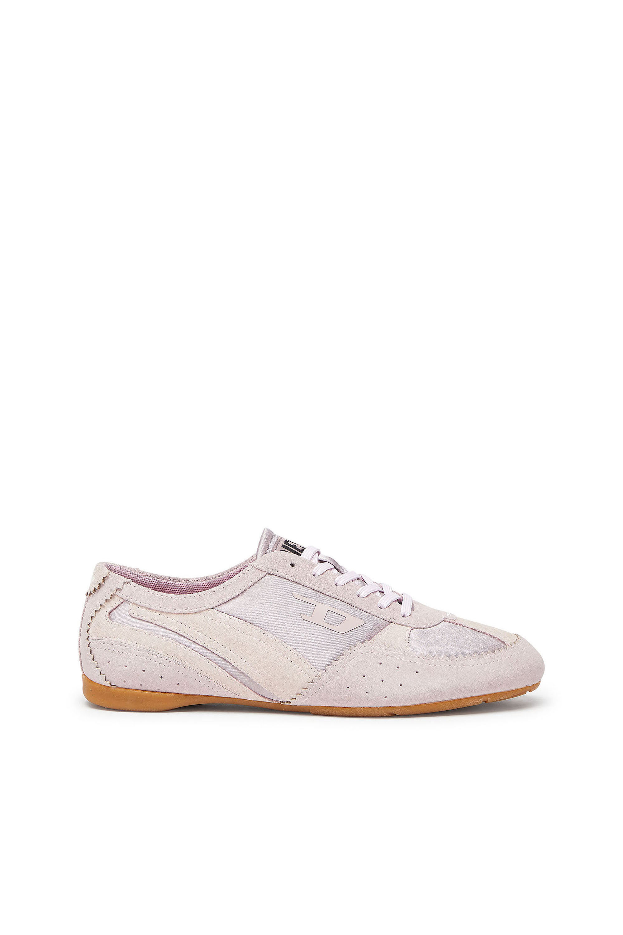 Diesel - D-MILE LOW II W, D-Mile-Baskets avec empi&egrave;cements en su&egrave;de Femme in Rose - 1