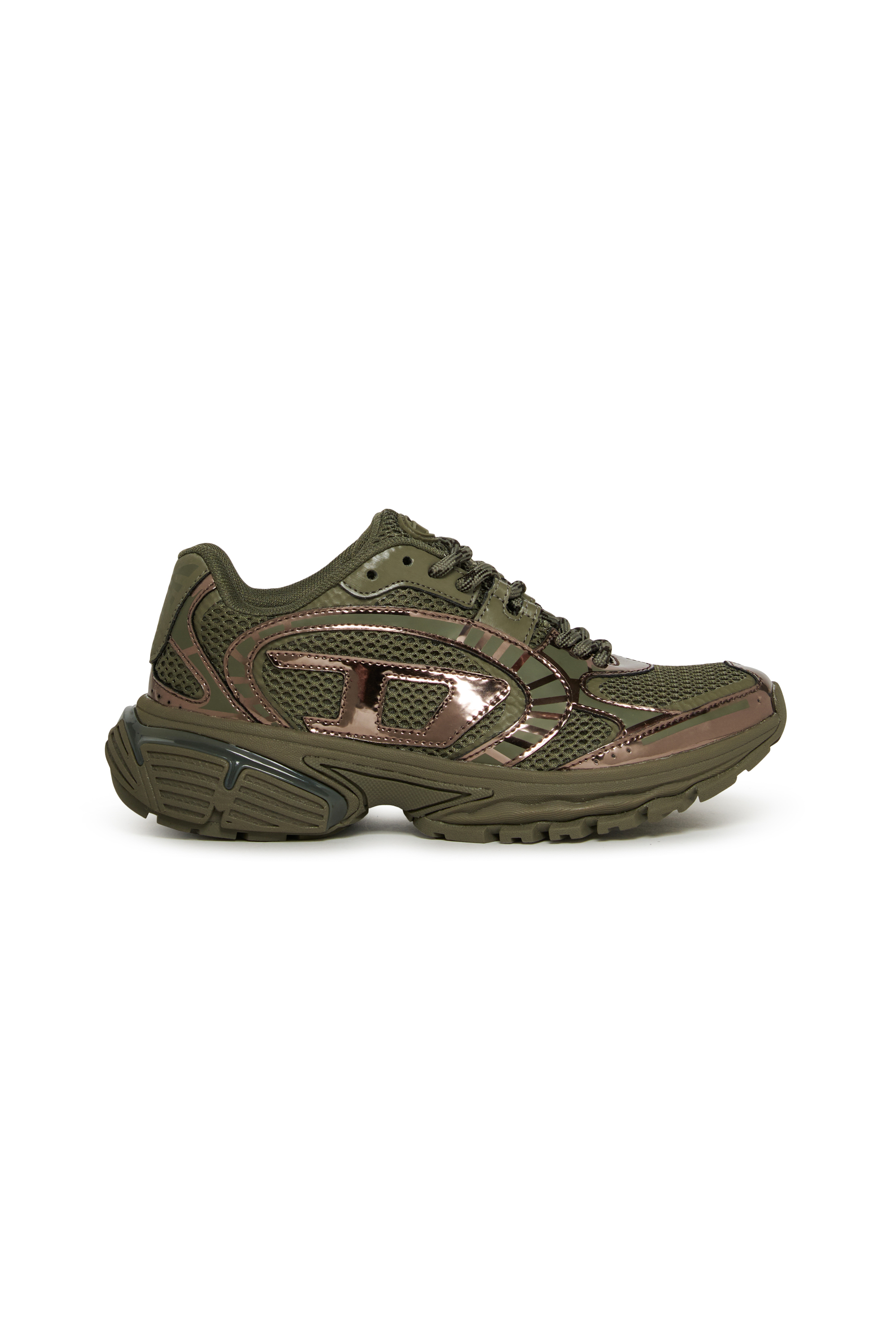 Diesel - S-PRO-V-DENSE LOW, S-Pro-V-Dense - Sneakers en nylon avec logo Oval D Mixte in Vert - 1