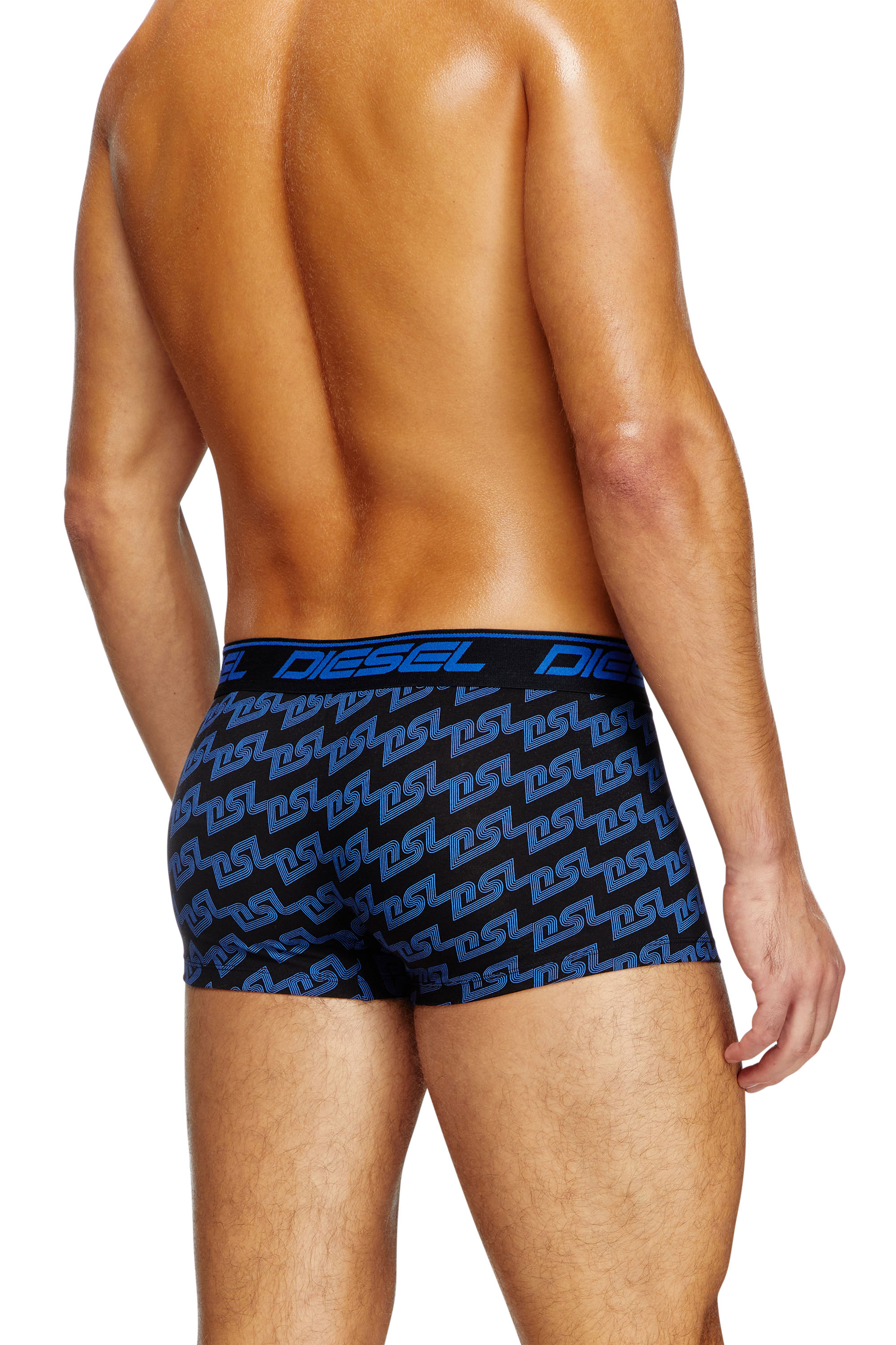 Diesel - UMBX-DAMIEN, Boxer avec imprimé éclaboussures Homme in Bleu - 3