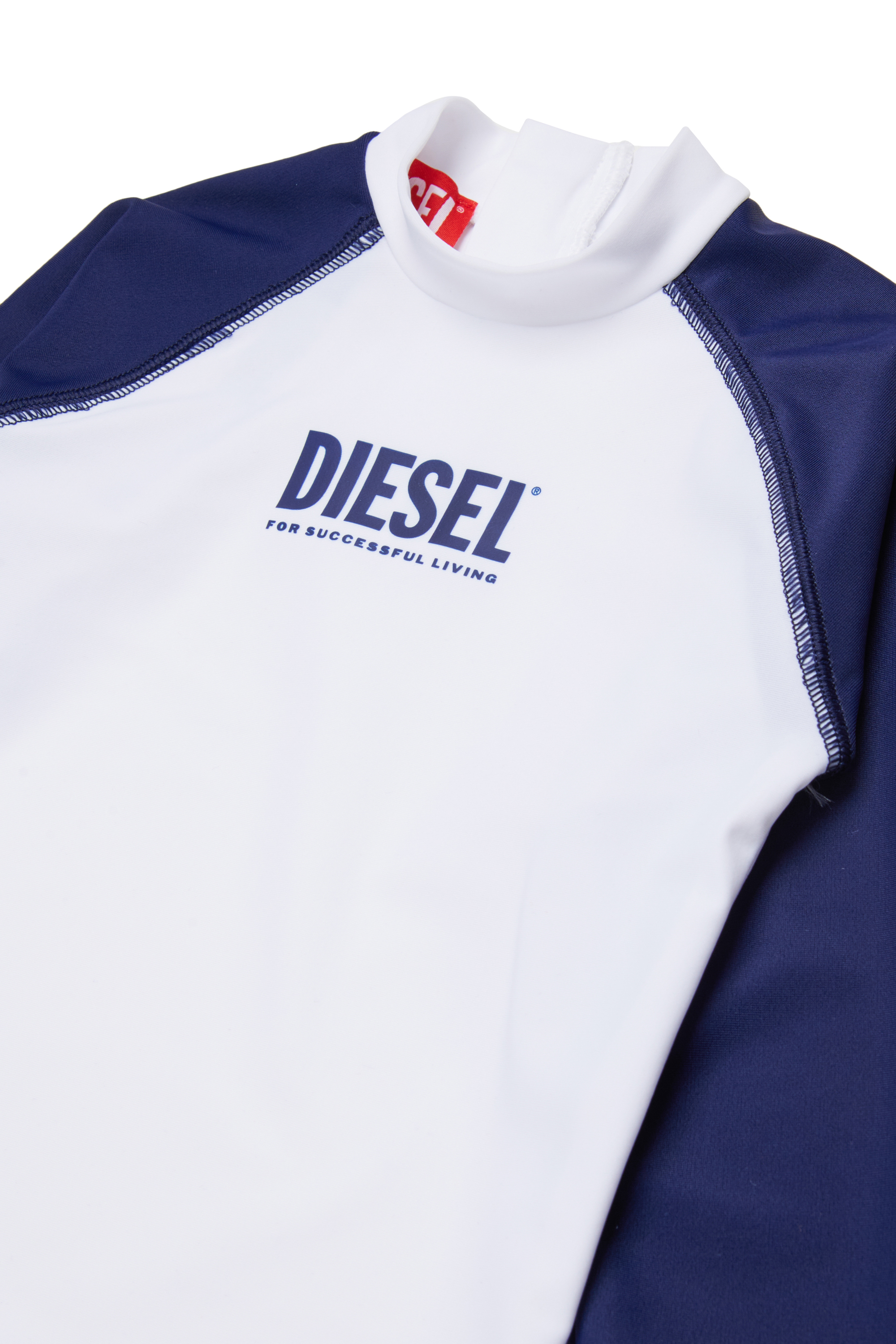 Diesel - MTRIB, Rash guard &agrave; col montant Homme in Polychrome - 3