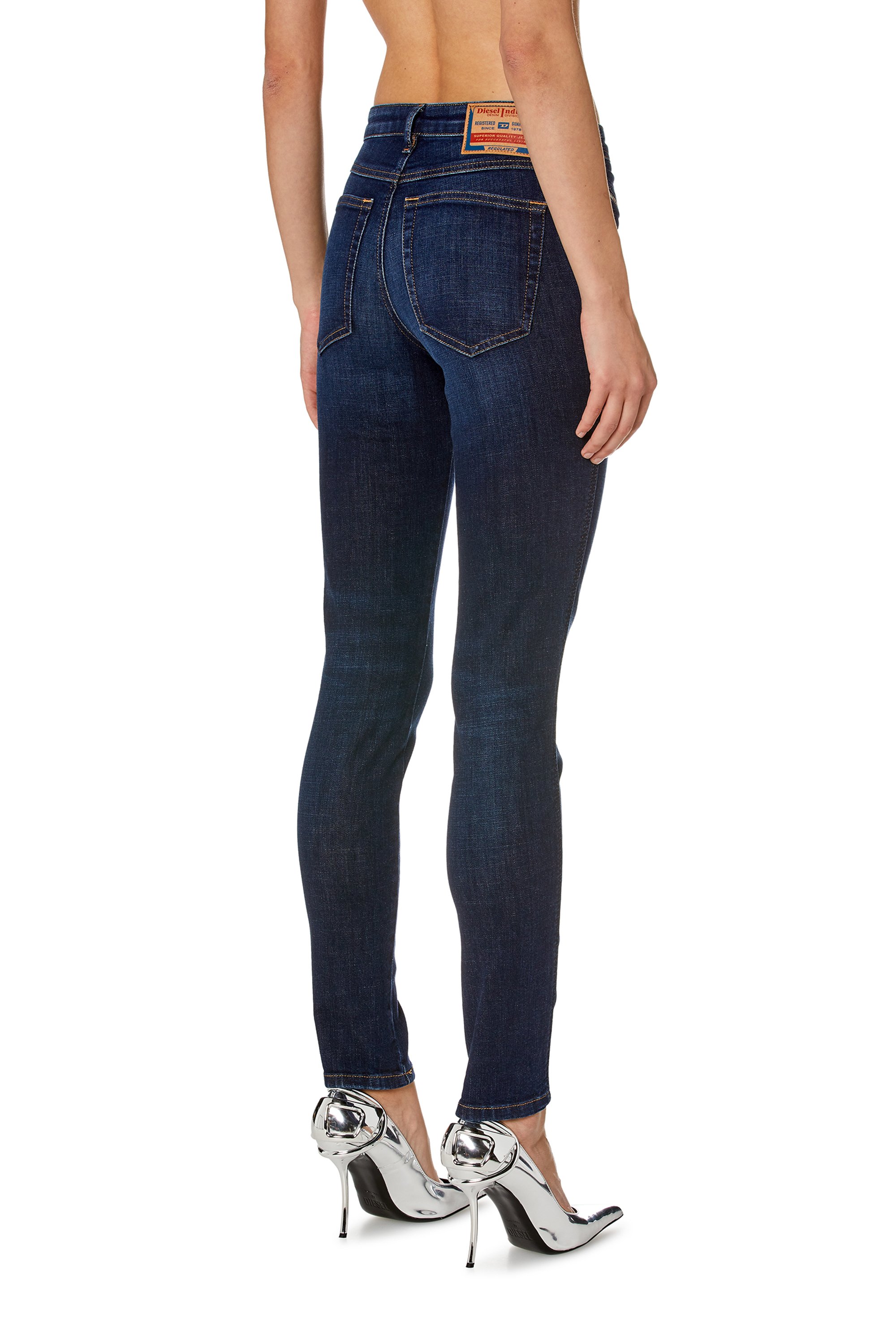 Diesel - Skinny Jeans 2015 Babhila 09J17 Femme, Bleu Foncé - Image 2