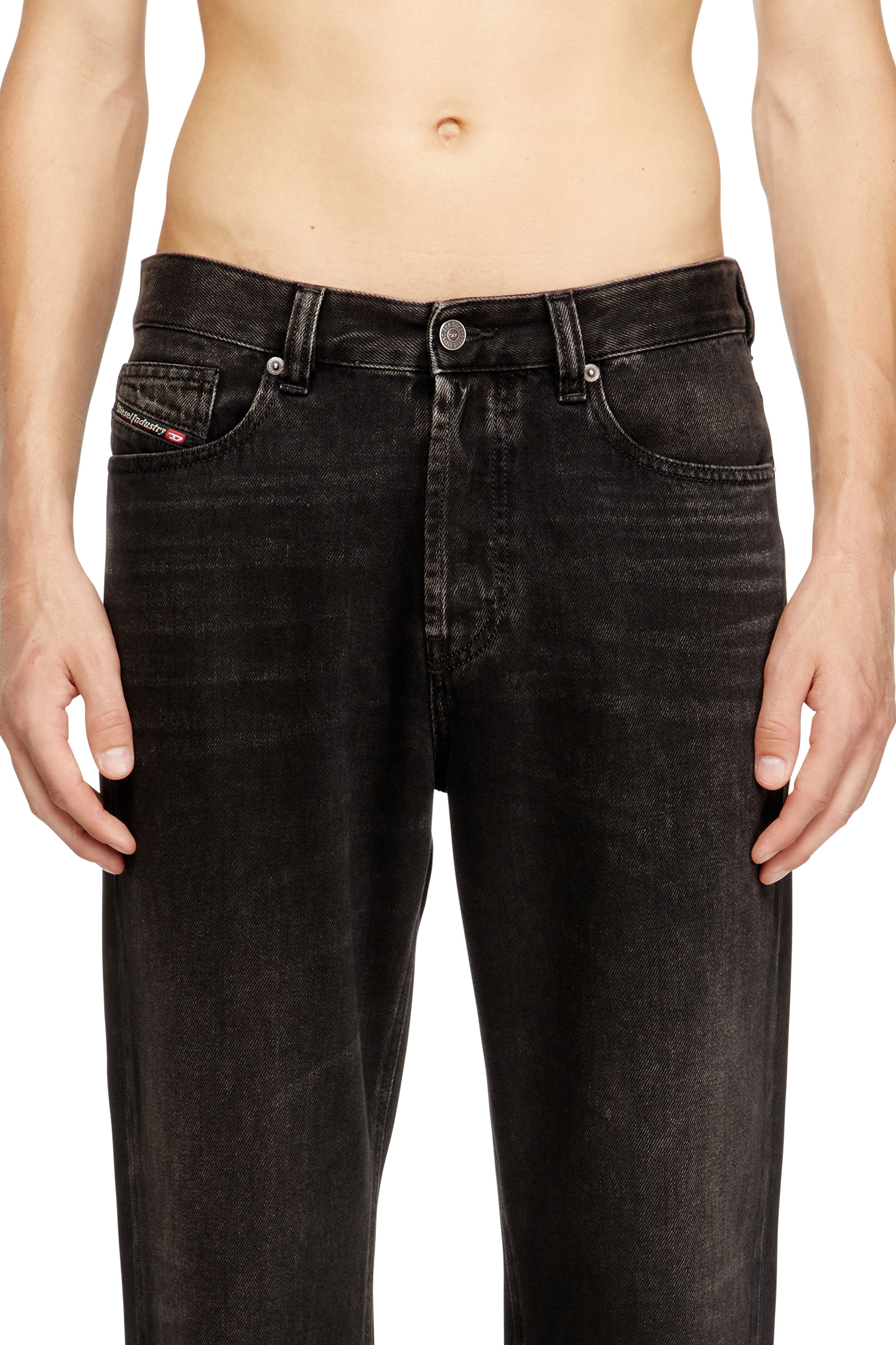 Diesel - Regular Jeans 2024 D-Macs 09J96 Homme, Noir/Gris foncé - Image 5