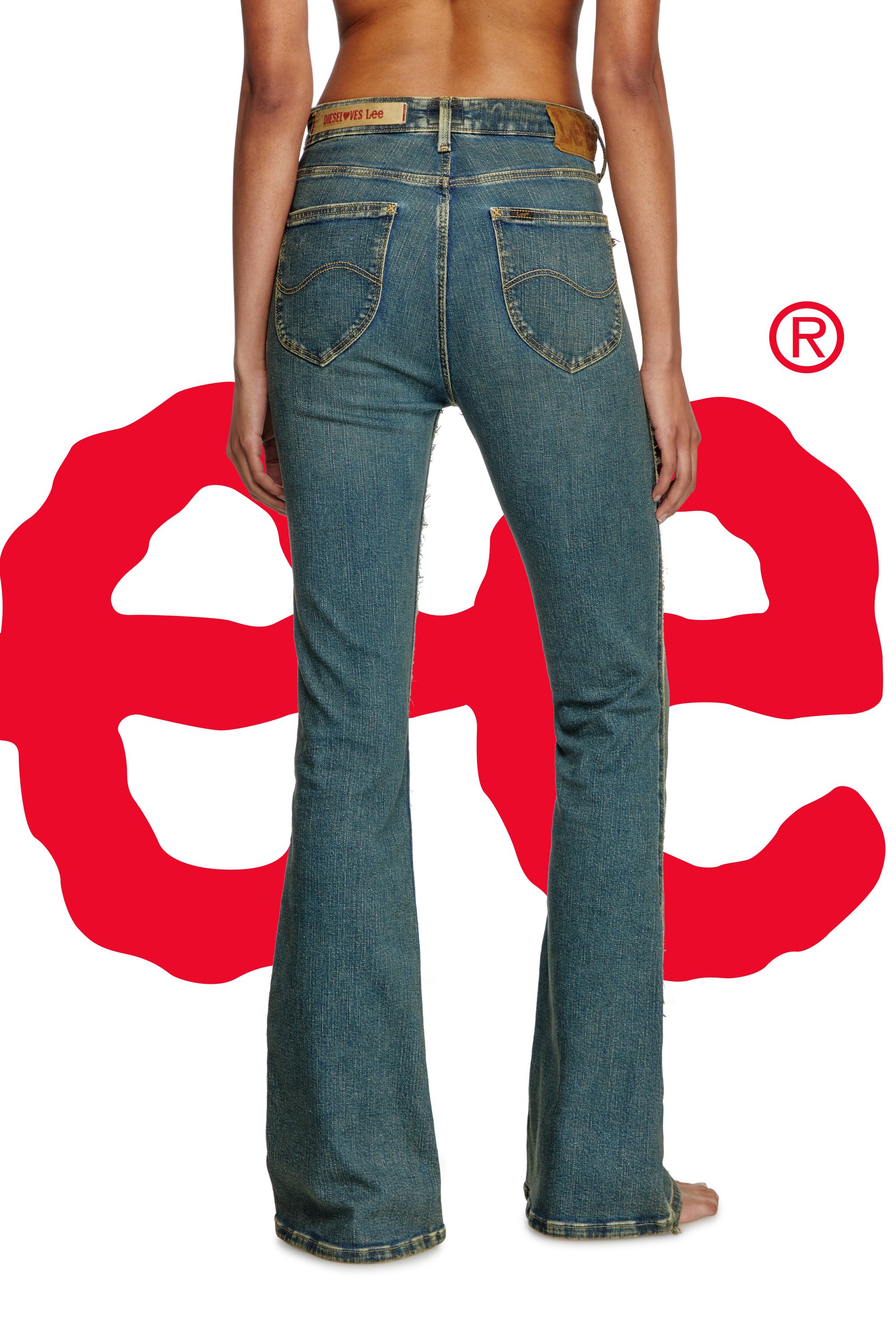Diesel - Regular Jeans Dieseloves 01 09N01 Femme, Bleu Fonc&eacute; - Image 6