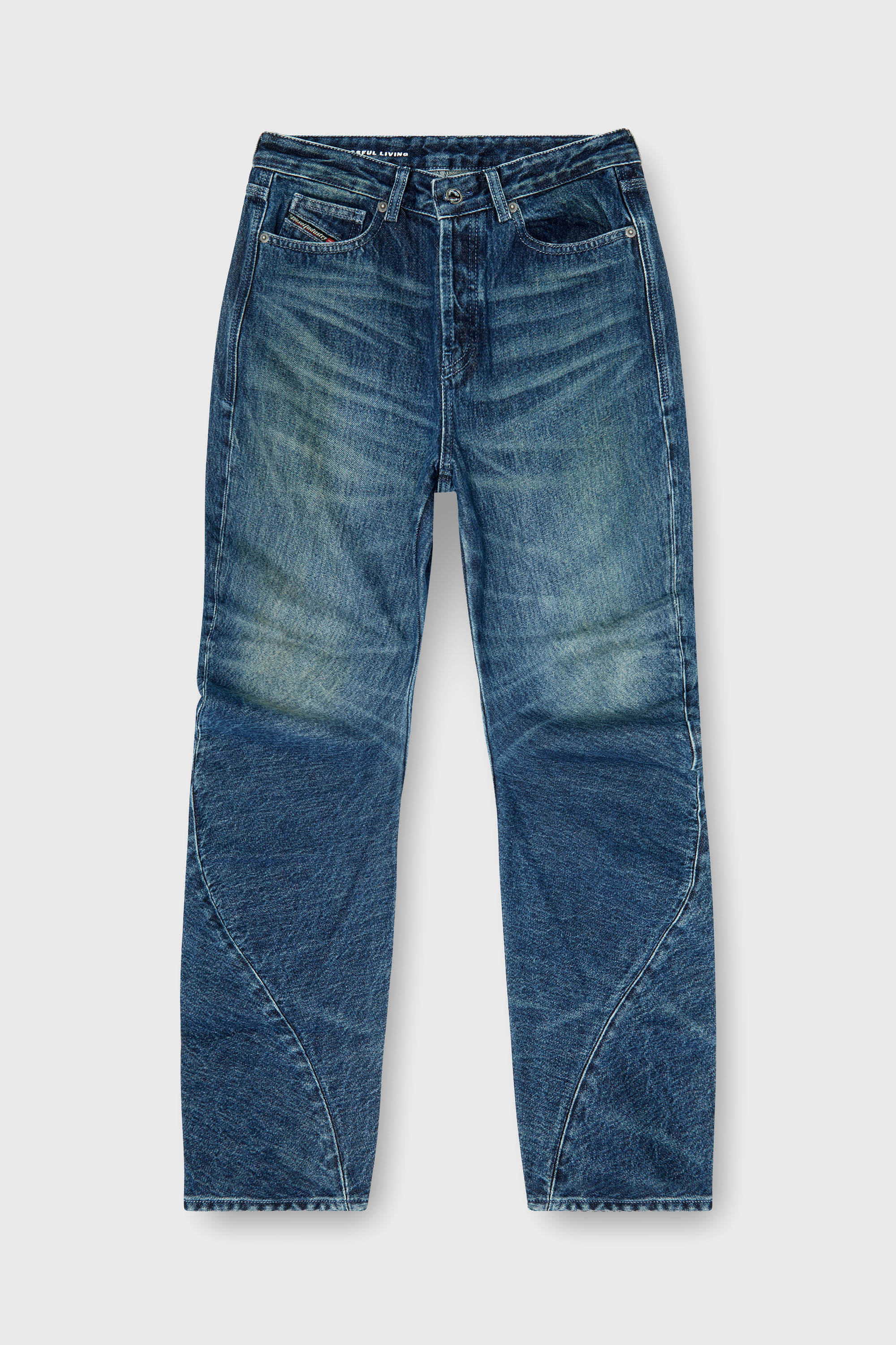 Diesel - Regular Jeans D-Twisty 007FZ Femme, Bleu Fonc&eacute; - Image 6