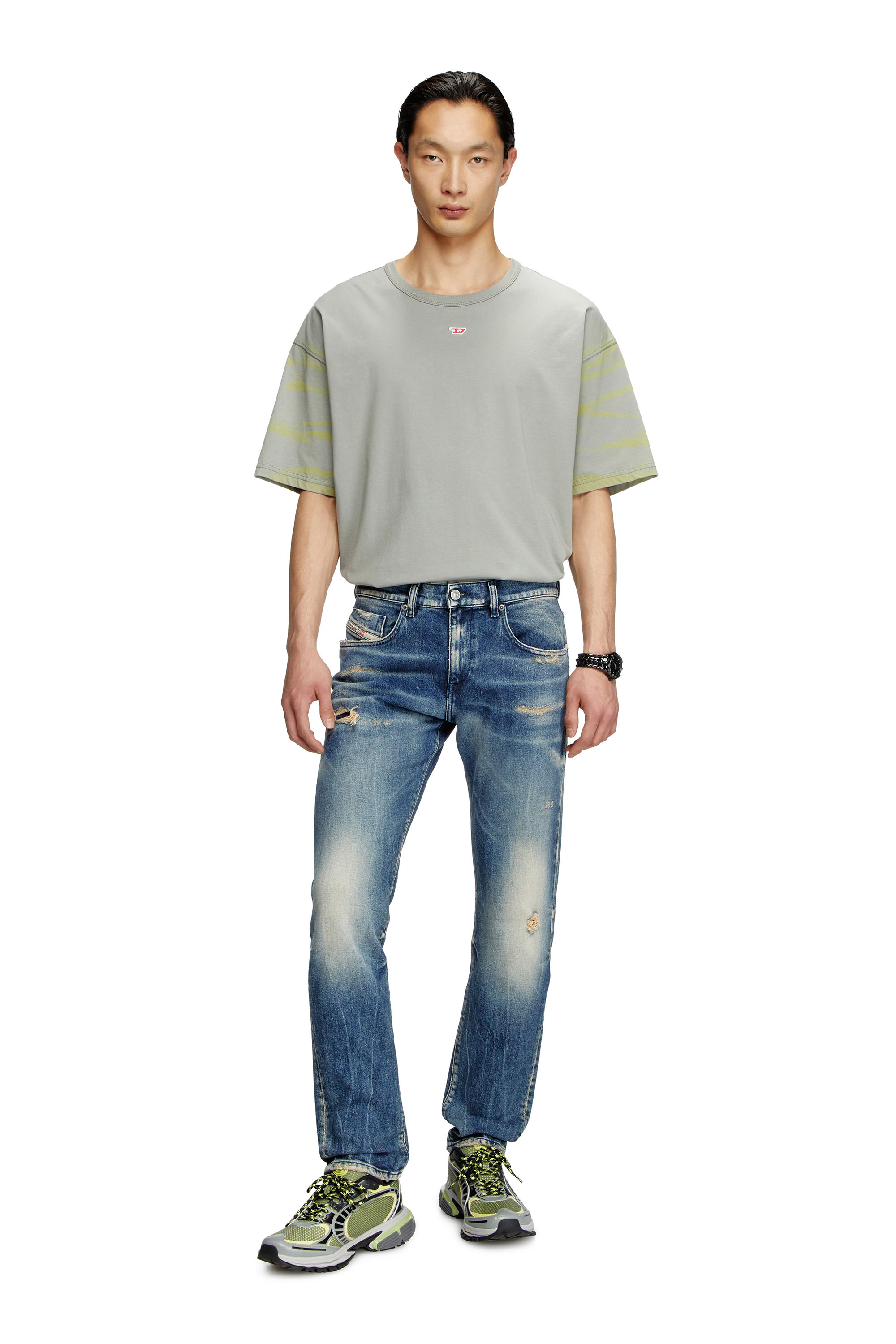 Diesel - Slim Jeans 2019 D-Strukt 007Y6 Homme, Bleu Foncé - Image 2