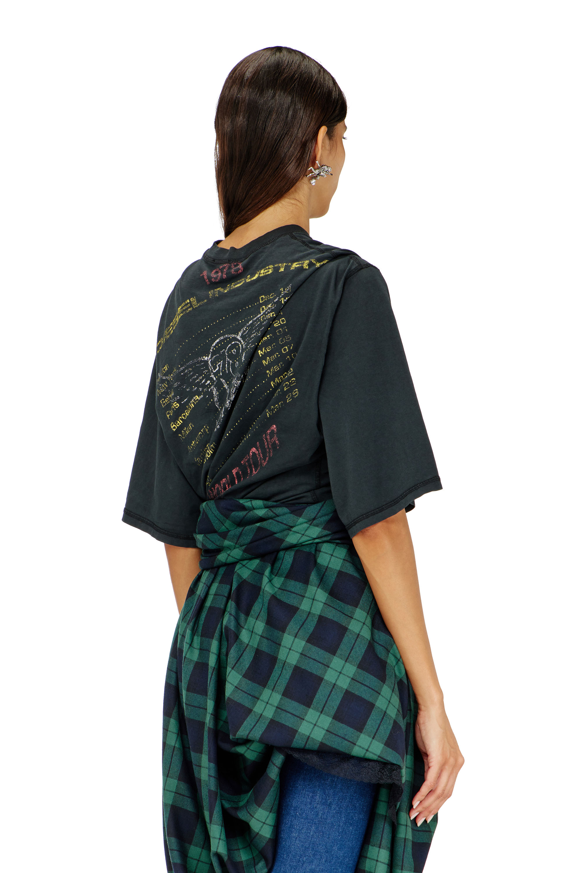 Diesel - T-MILLA-JER, Body T-shirt avec motifs concert Femme in ToBeDefined - 3