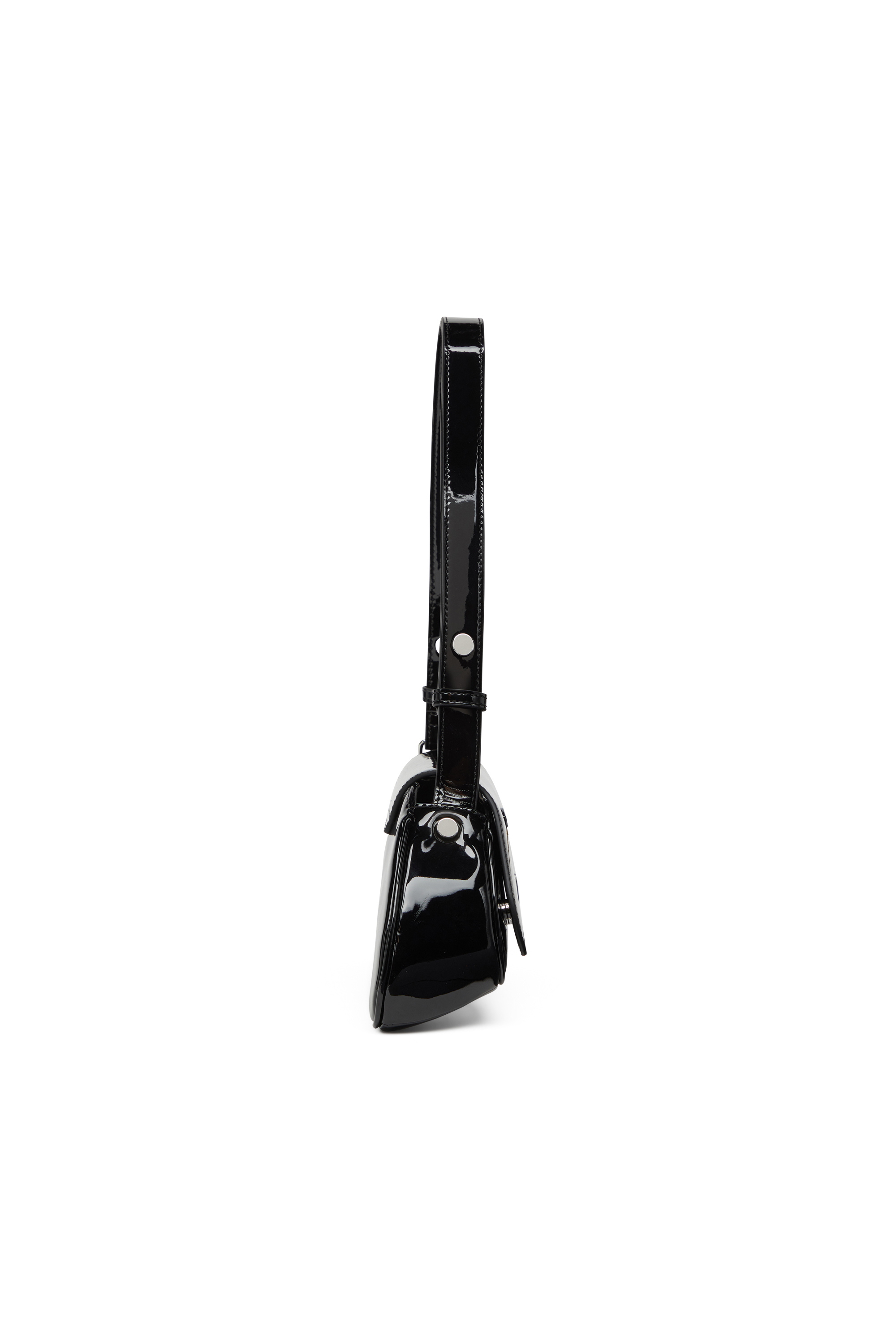 Diesel - PLAY CROSSBODY, Play-Sac à bandoulière en PU brillant Femme in Noir - 3