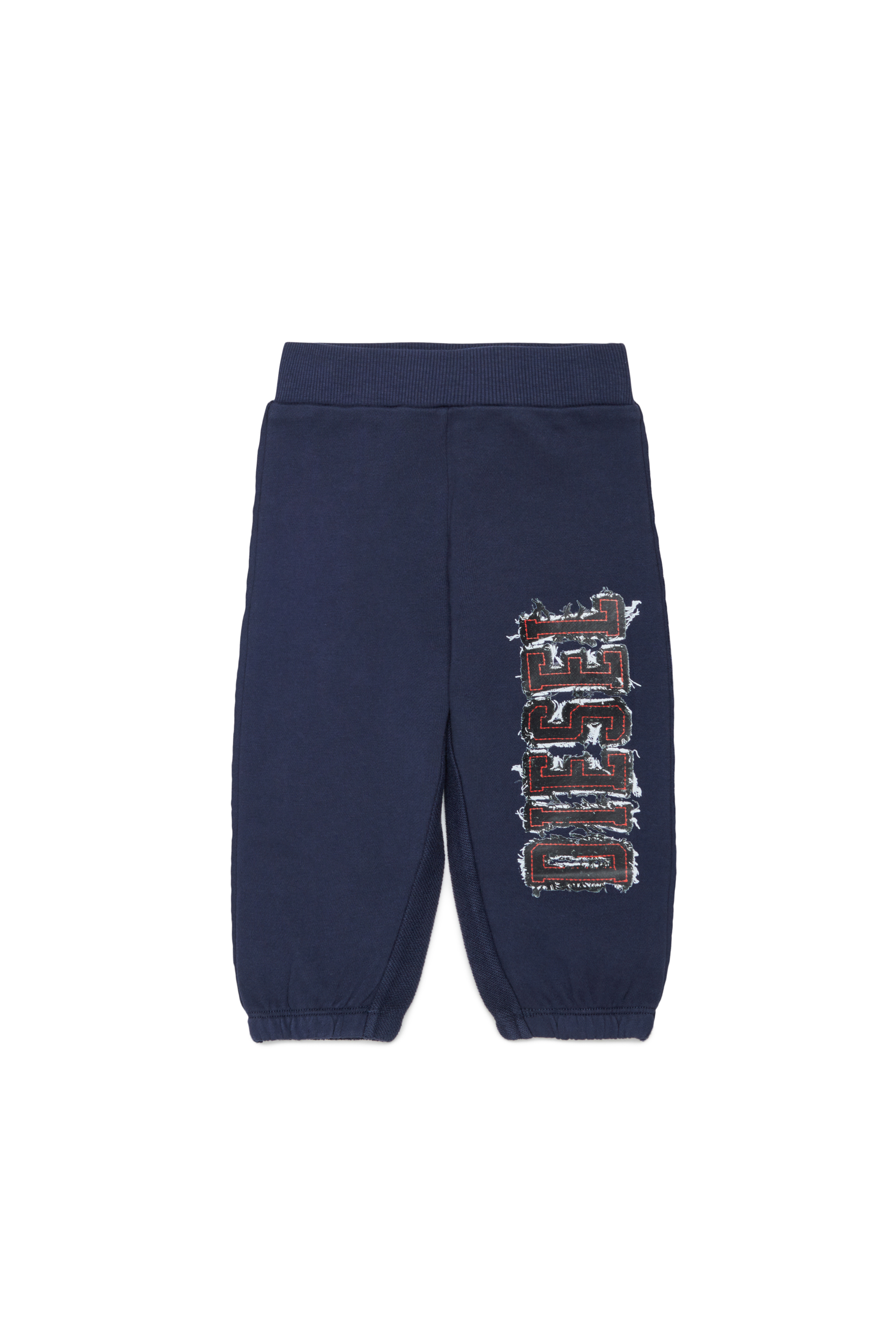 Diesel - PEANSB, Pantalon de surv&ecirc;tement avec logo effet effiloch&eacute; Homme in Bleu - 1