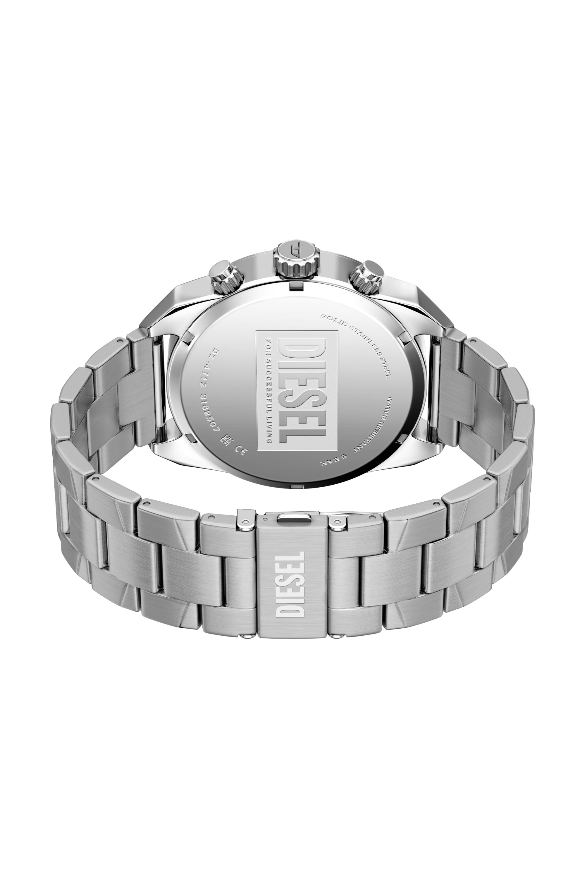 Diesel - DZ4712 WATCH, Man's Spiked stainless steel watch in Silver - 5
