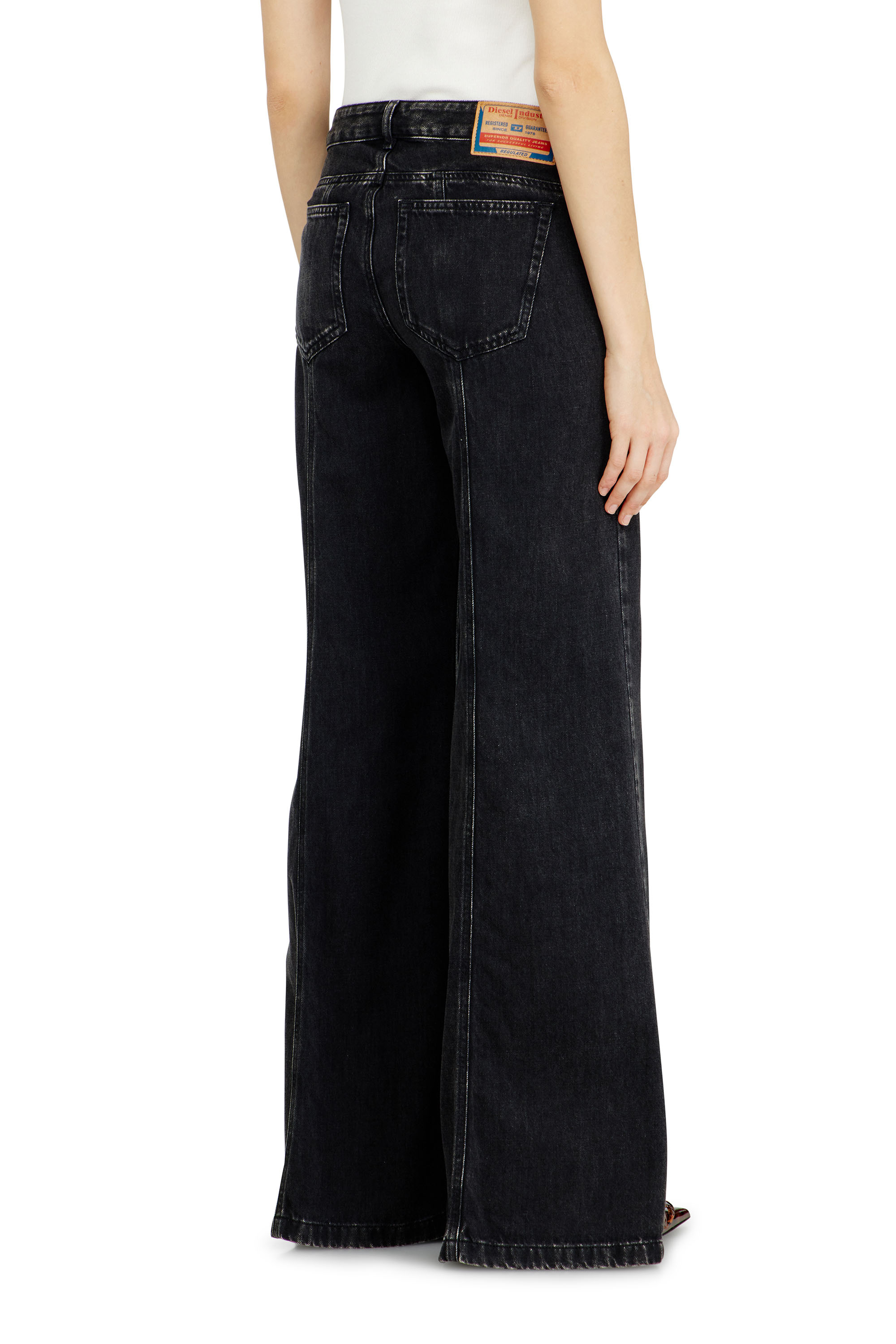 Diesel - Flare Jeans D-Akii 068HN Femme, Noir/Gris fonc&eacute; - Image 3