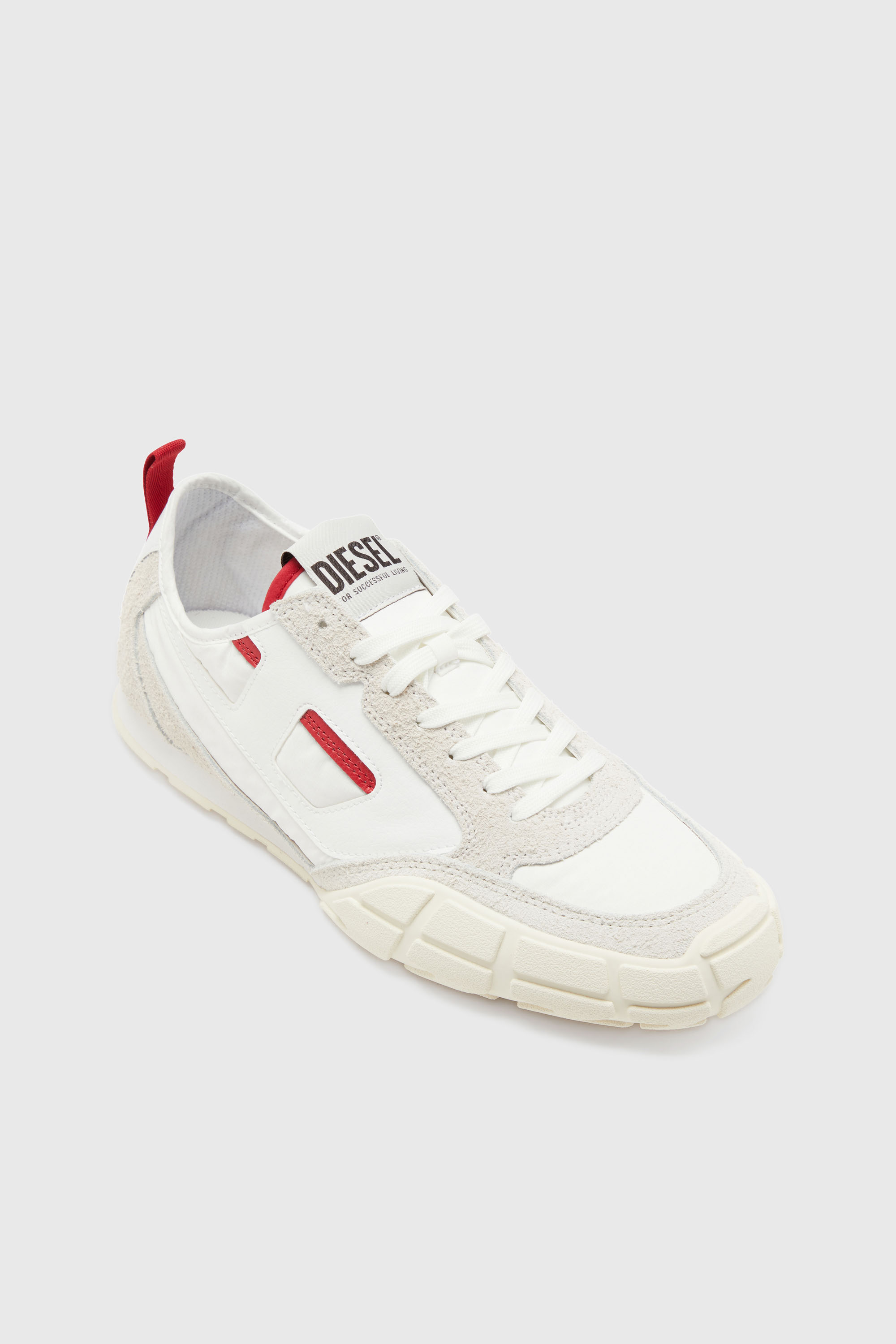 Diesel - S-PAGODHA LOW, S-Pagodha-Sneakers en cuir, su&egrave;de et tissu ind&eacute;chirable Homme in Polychrome - 6