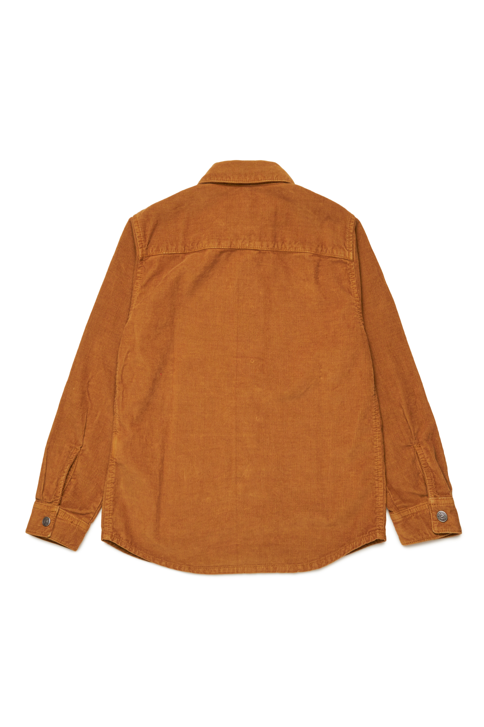 Diesel - CSIMPLY-OVER, Man Corduroy shirt with small D logo in Brown - Image 2